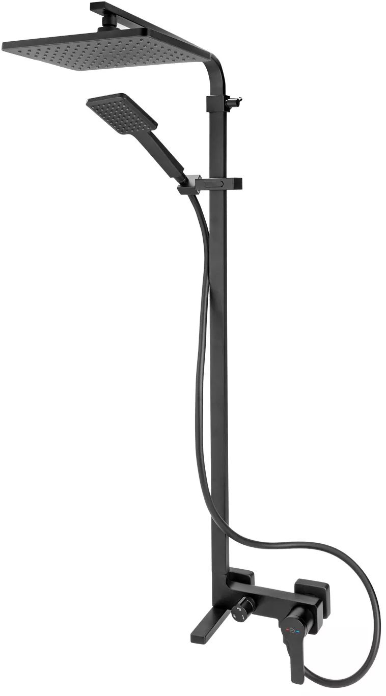 Darmowa Dostawa - Zestaw prysznicowy ścienny czarny FDesign Origio FD5ORG7U22