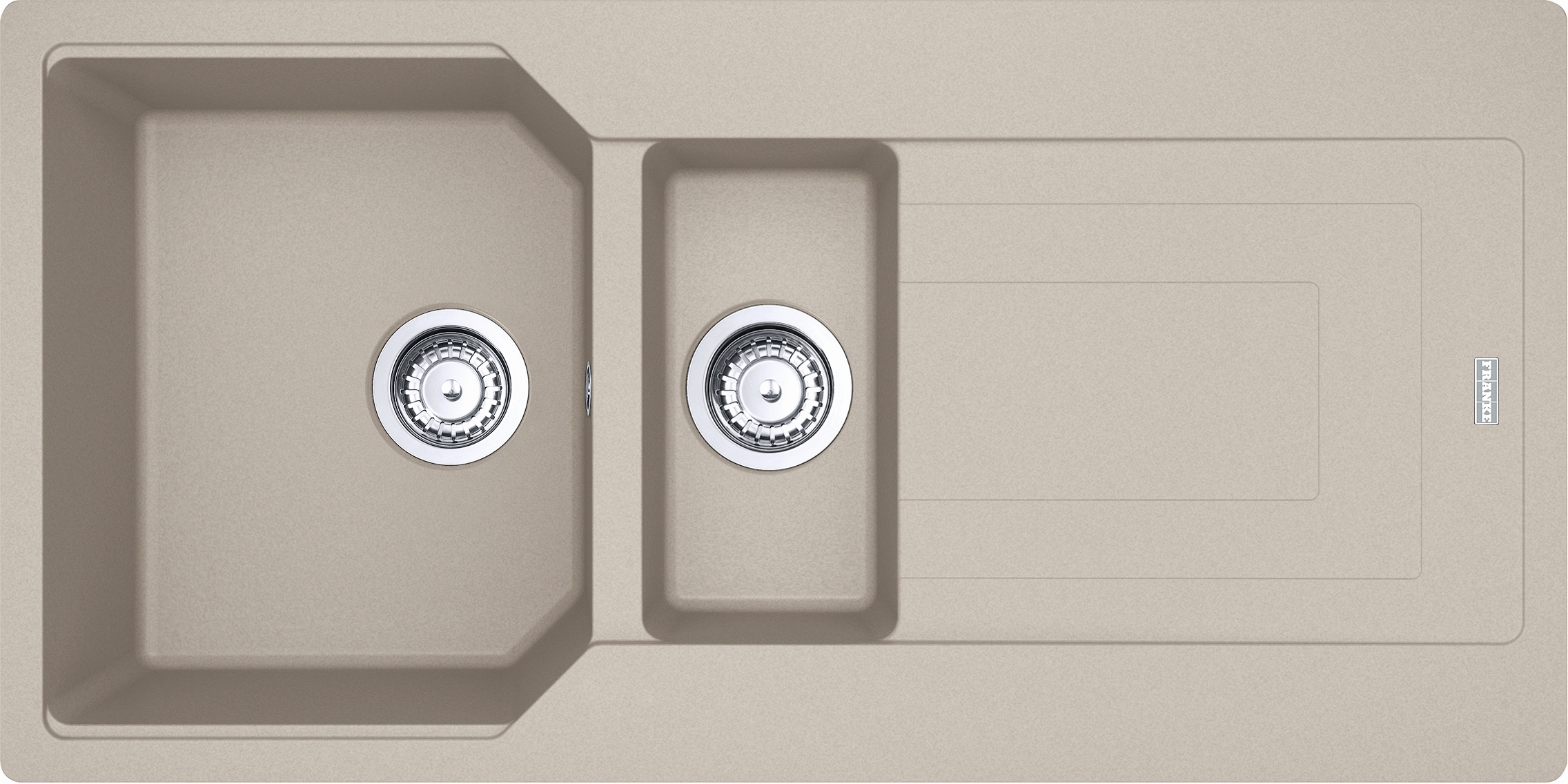 Darmowa Dostawa - Zlewozmywak granitowy 100x50 cm beżowy Franke Urban 1140687299