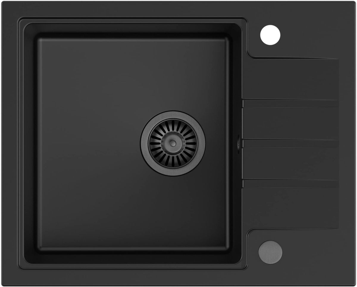 Darmowa Dostawa - Zlewozmywak GraniteQ 62x50 cm Quadron Peter HCQP6250BLMPC