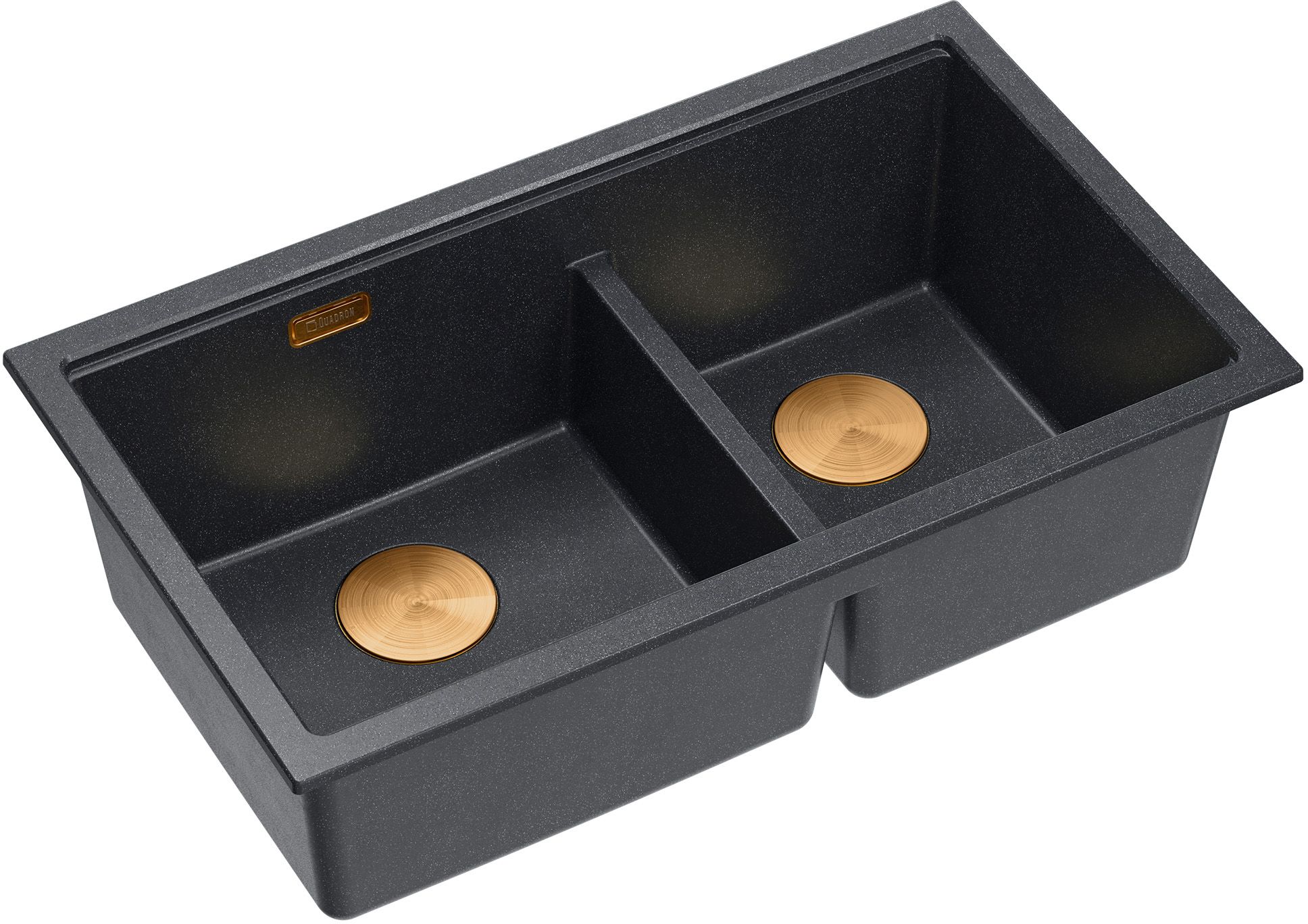 Darmowa Dostawa - Zlewozmywak GraniteQ 76x45 cm czarny Quadron Logan HQL7645U8PVDC1U