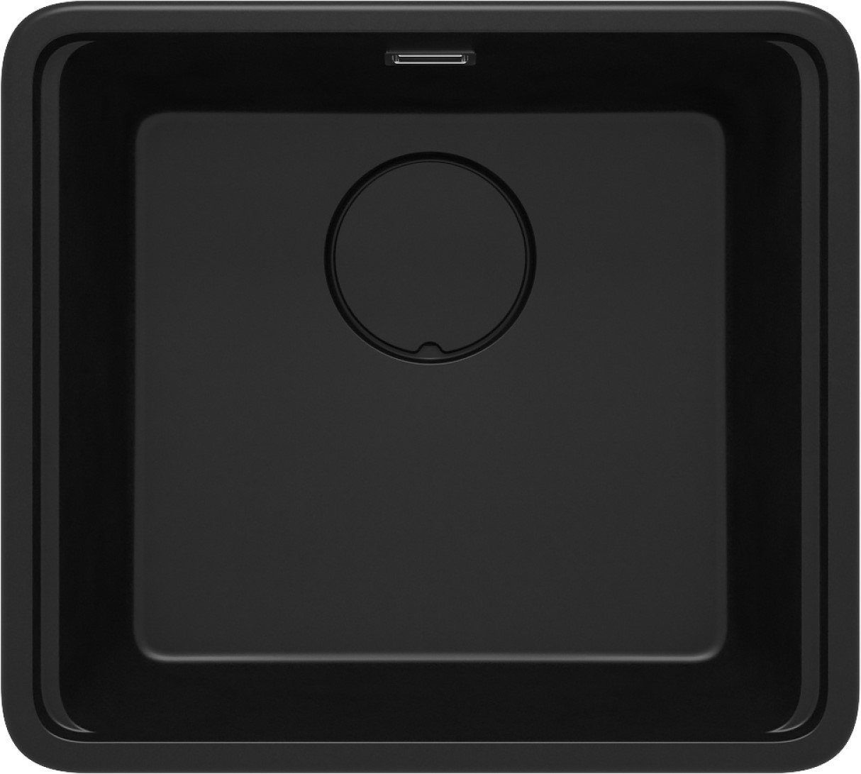 Darmowa Dostawa - Zlewozmywak granitowy 50x45 cm czarny Deante Momi ZKMN10A