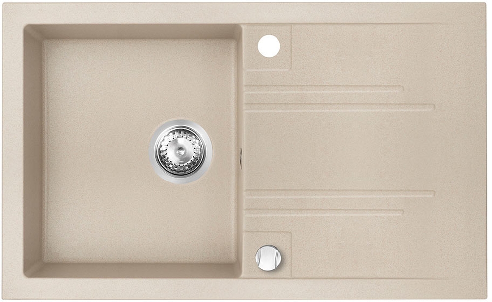 Darmowa Dostawa - Zlewozmywak granitowy 78x48 cm Ferro Mezzo II DRGM4878SA