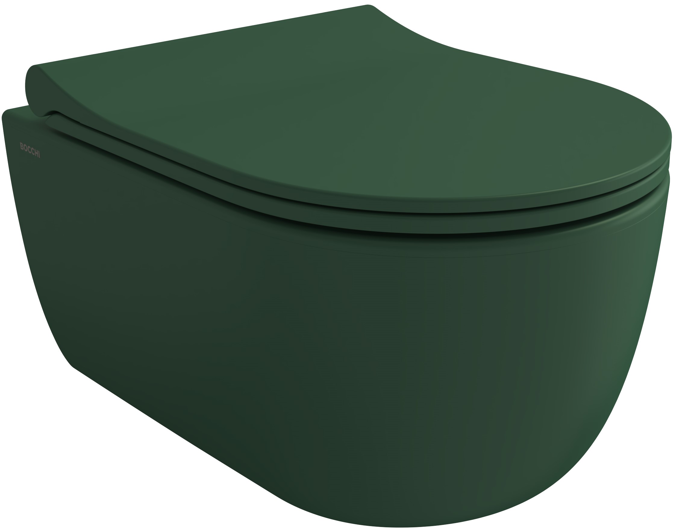 Darmowa Dostawa - Miska WC wisząca bez kołnierza zielony mat Bocchi V-Tondo 14170270129