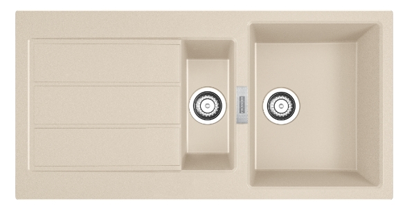 Darmowa Dostawa - Zlewozmywak Tectonite 100x50 cm beżowy Franke Sirius 2.0 1430671693