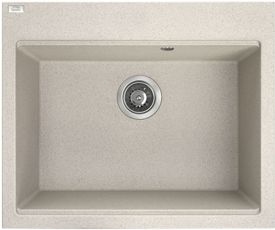 Darmowa Dostawa - Zlewozmywak granitowy 60x50 cm beżowy Laveo Tau SBT4106
