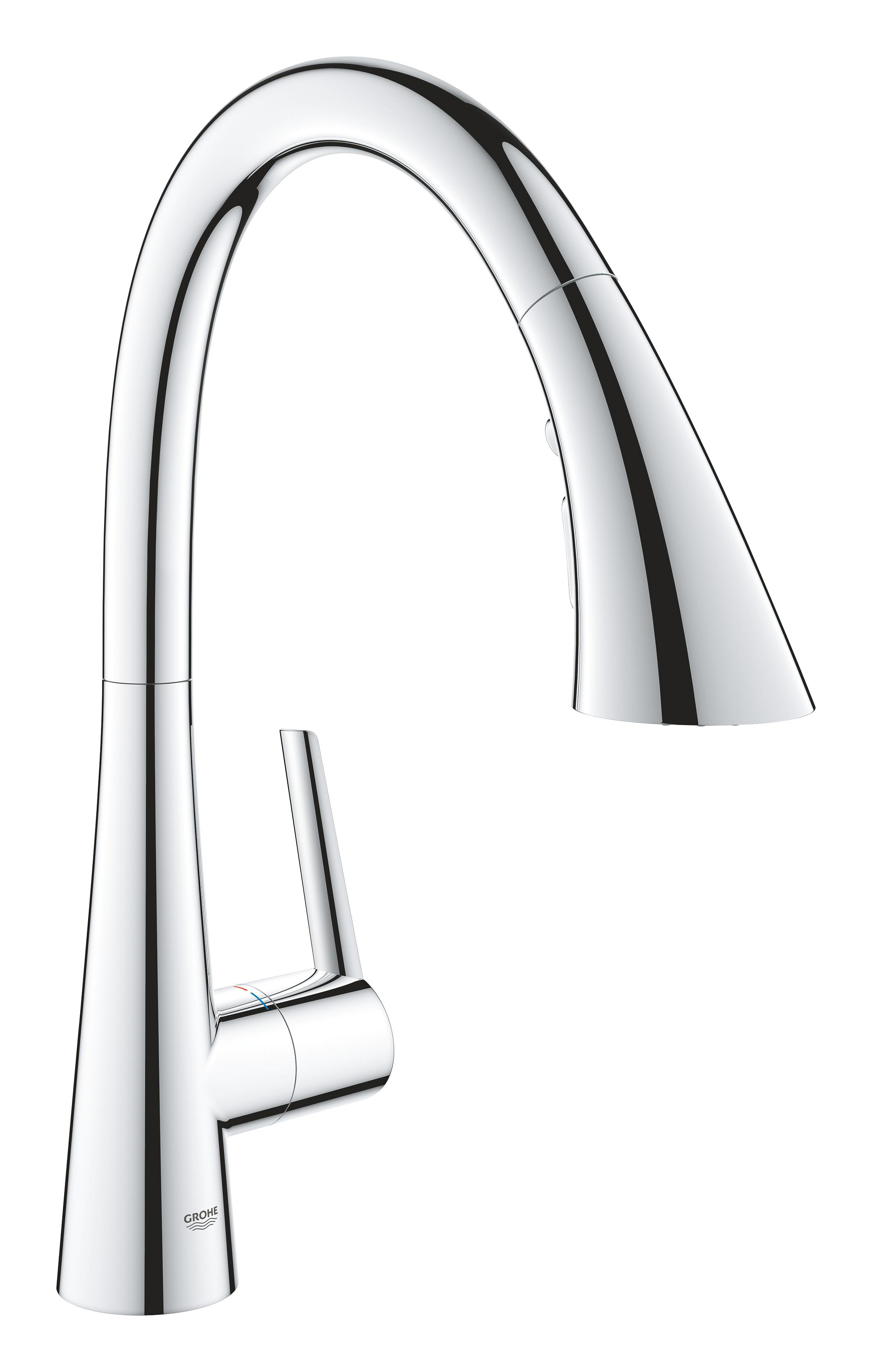 Darmowa Dostawa - Bateria kuchenna stojąca starlight chrome Grohe Zedra 32294002