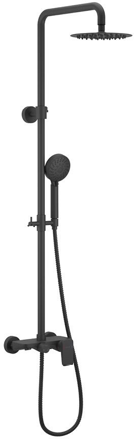 Darmowa Dostawa - Zestaw prysznicowy ścienny czarny Excellent Rain Altar AREXSY781BL