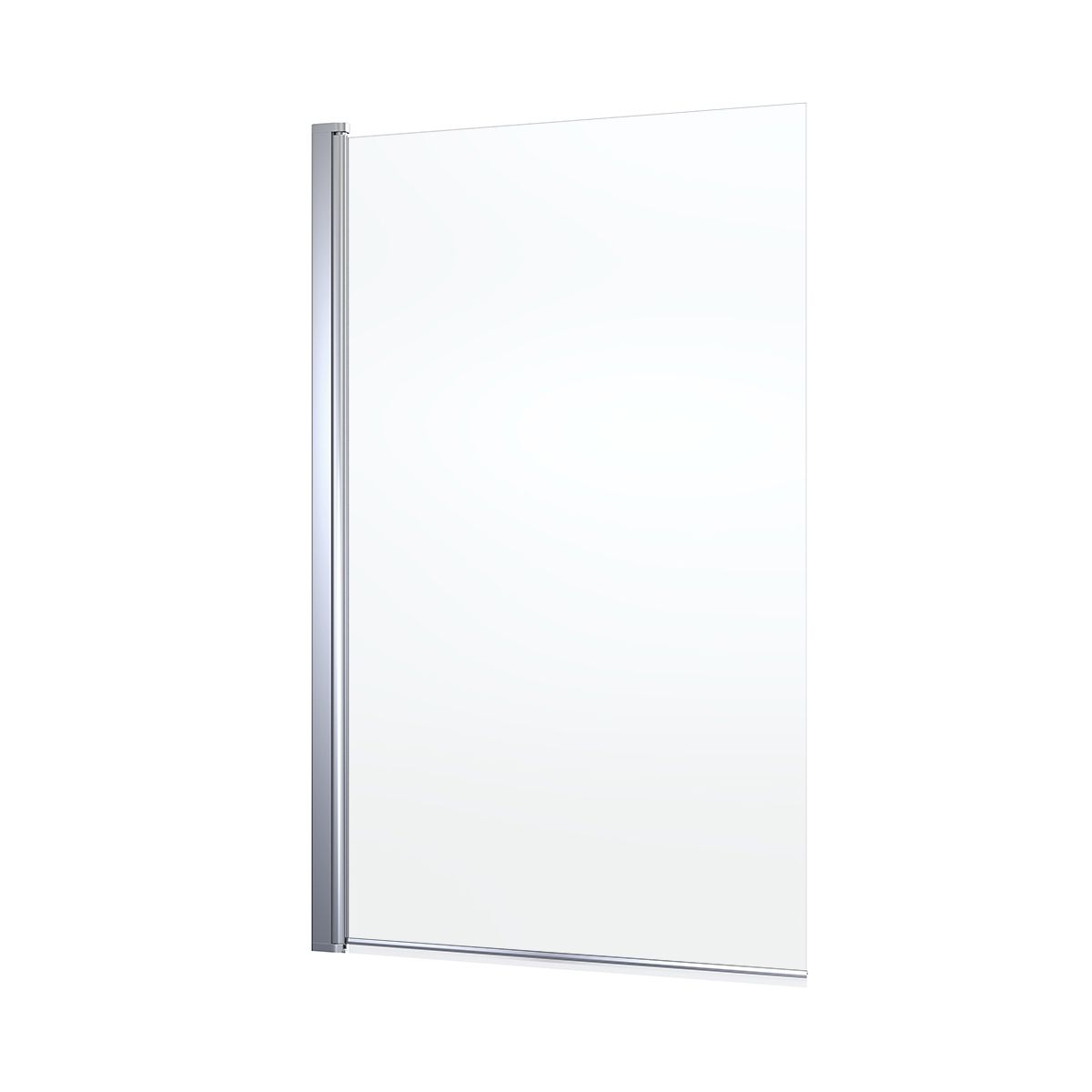 Darmowa Dostawa - Parawan nawannowy 85 cm 1-częściowy chrom połysk/szkło przezroczyste Oltens Fulla 23102100