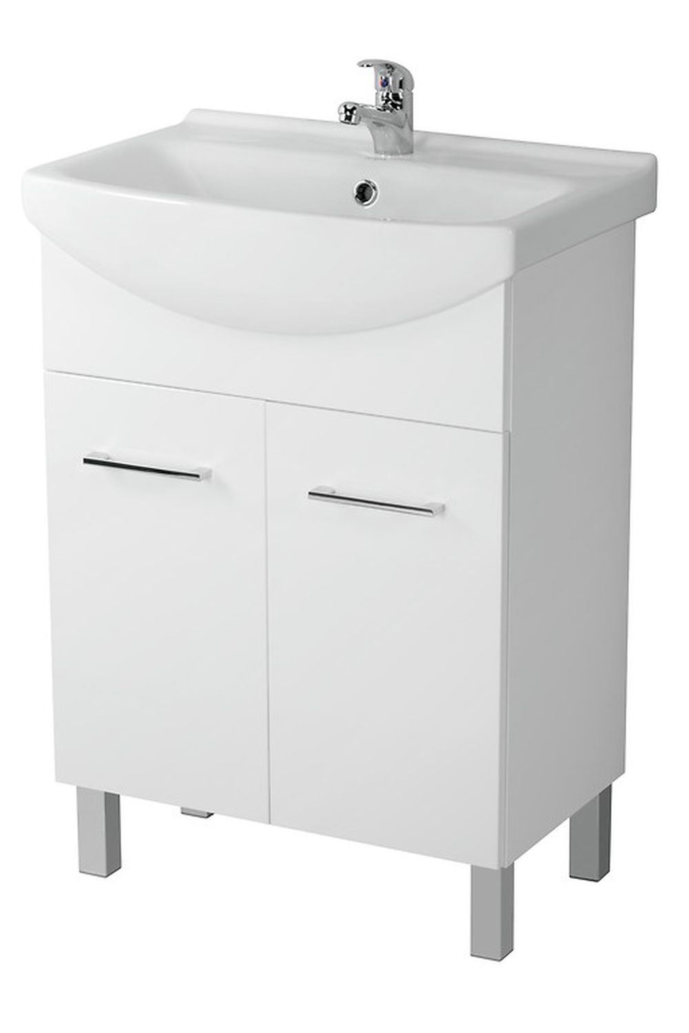 Darmowa Dostawa - Szafka 56.5x34x80 cm podumywalkowa stojąca biała Mito Olivia S1012008