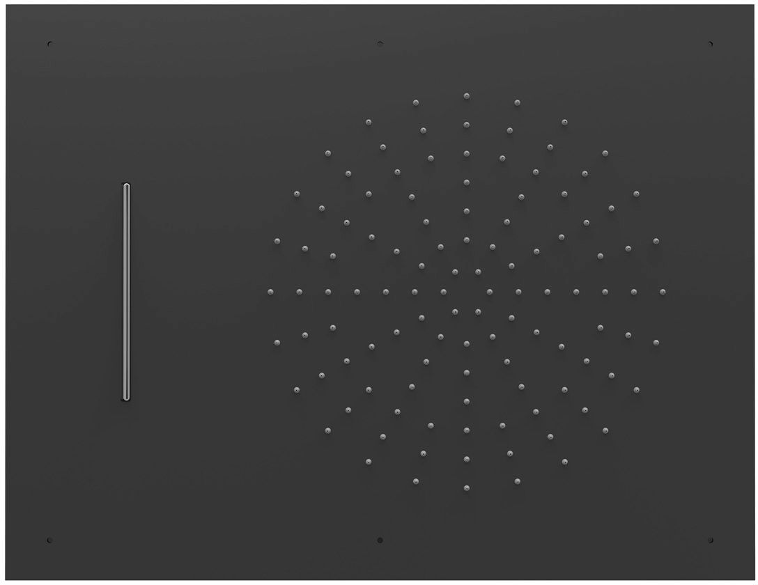 Darmowa Dostawa - Deszczownica 65x50 cm prostokątna czarna Tres Exclusive 29997001NM