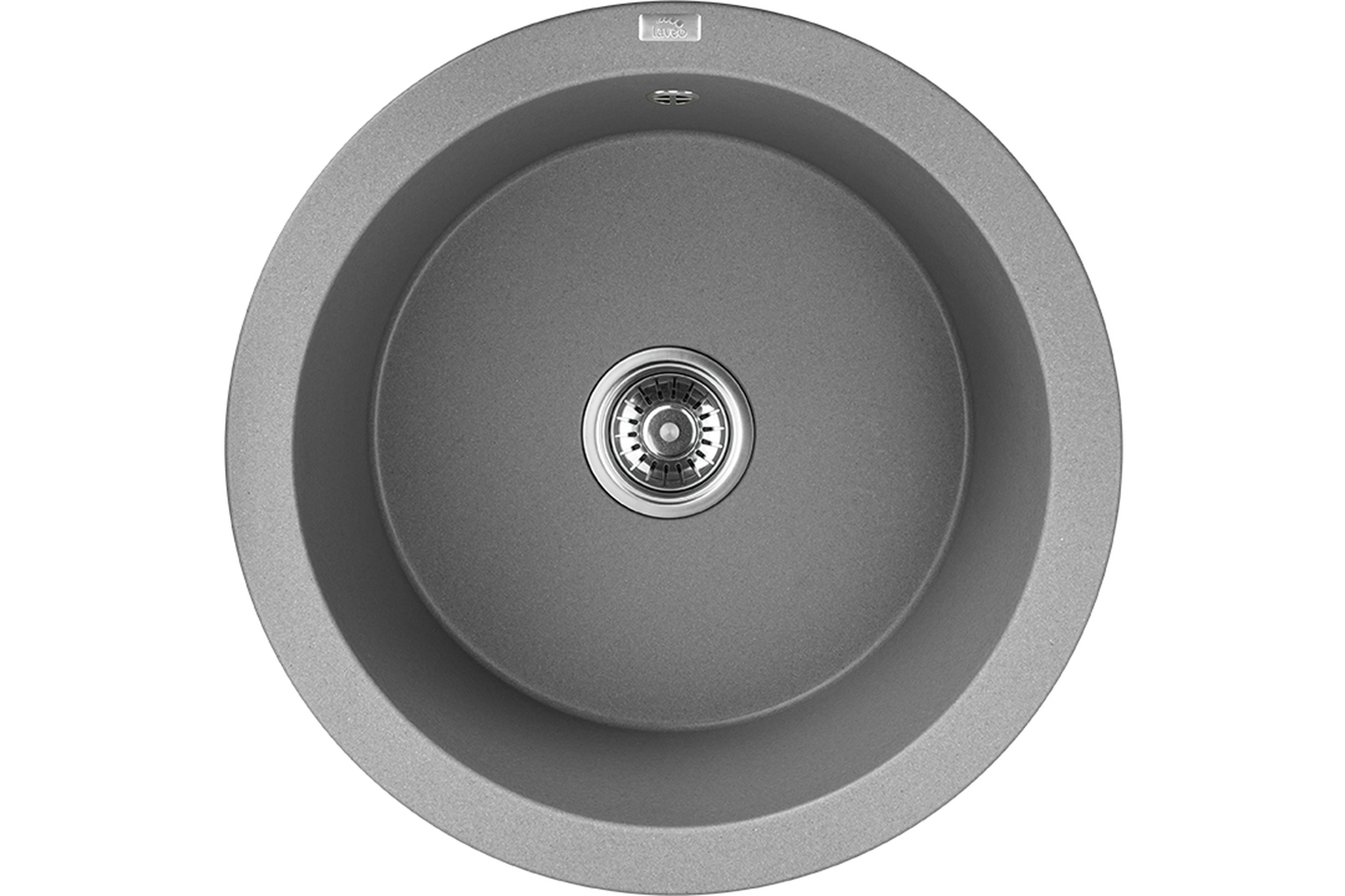 Darmowa Dostawa - Zlewozmywak granitowy 51x51 cm szary/grafitowy/onyx Laveo Dafne SBD588Y