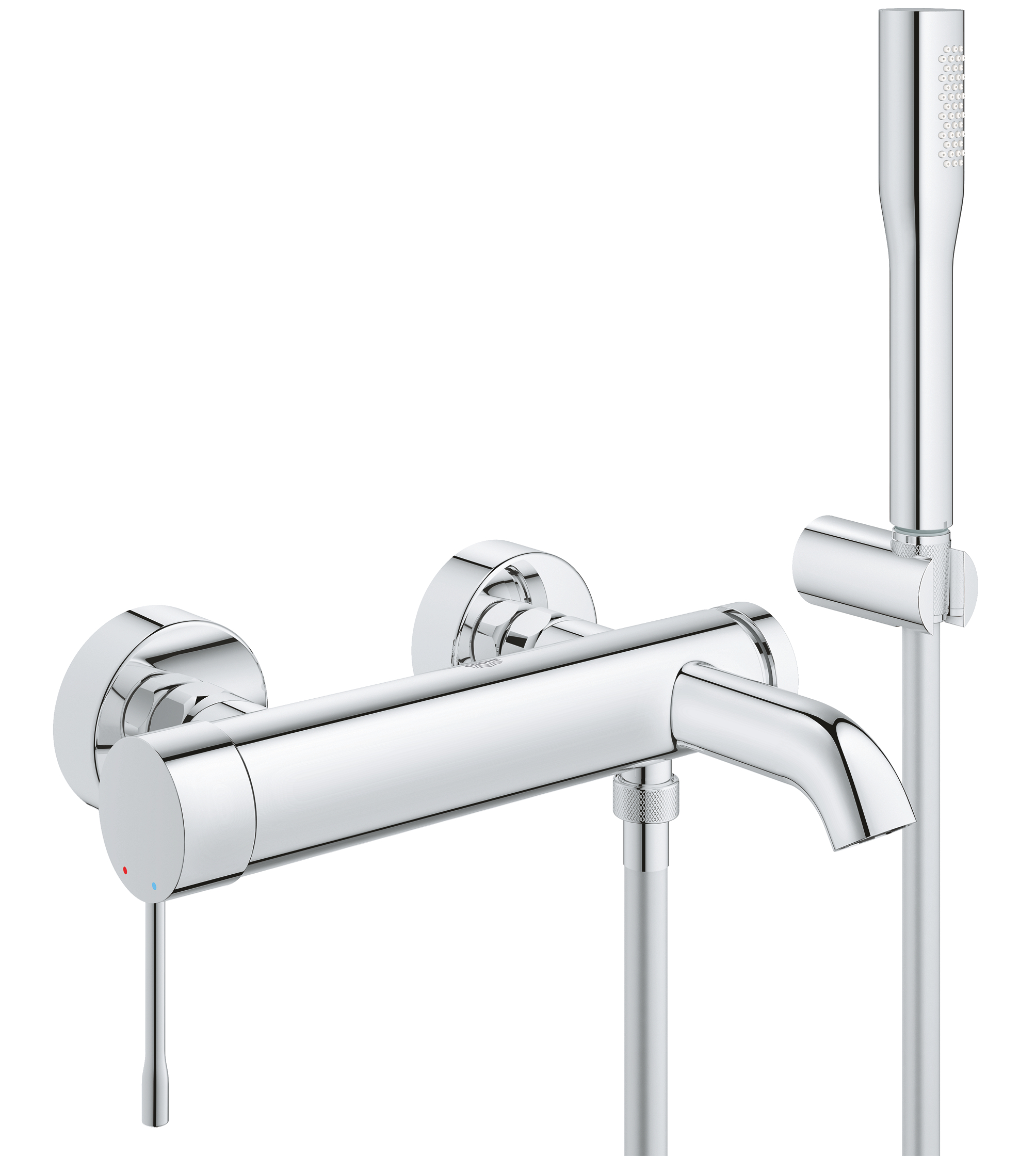 Darmowa Dostawa - Bateria wannowo-prysznicowa ścienna starlight chrome Grohe Essence 33628001