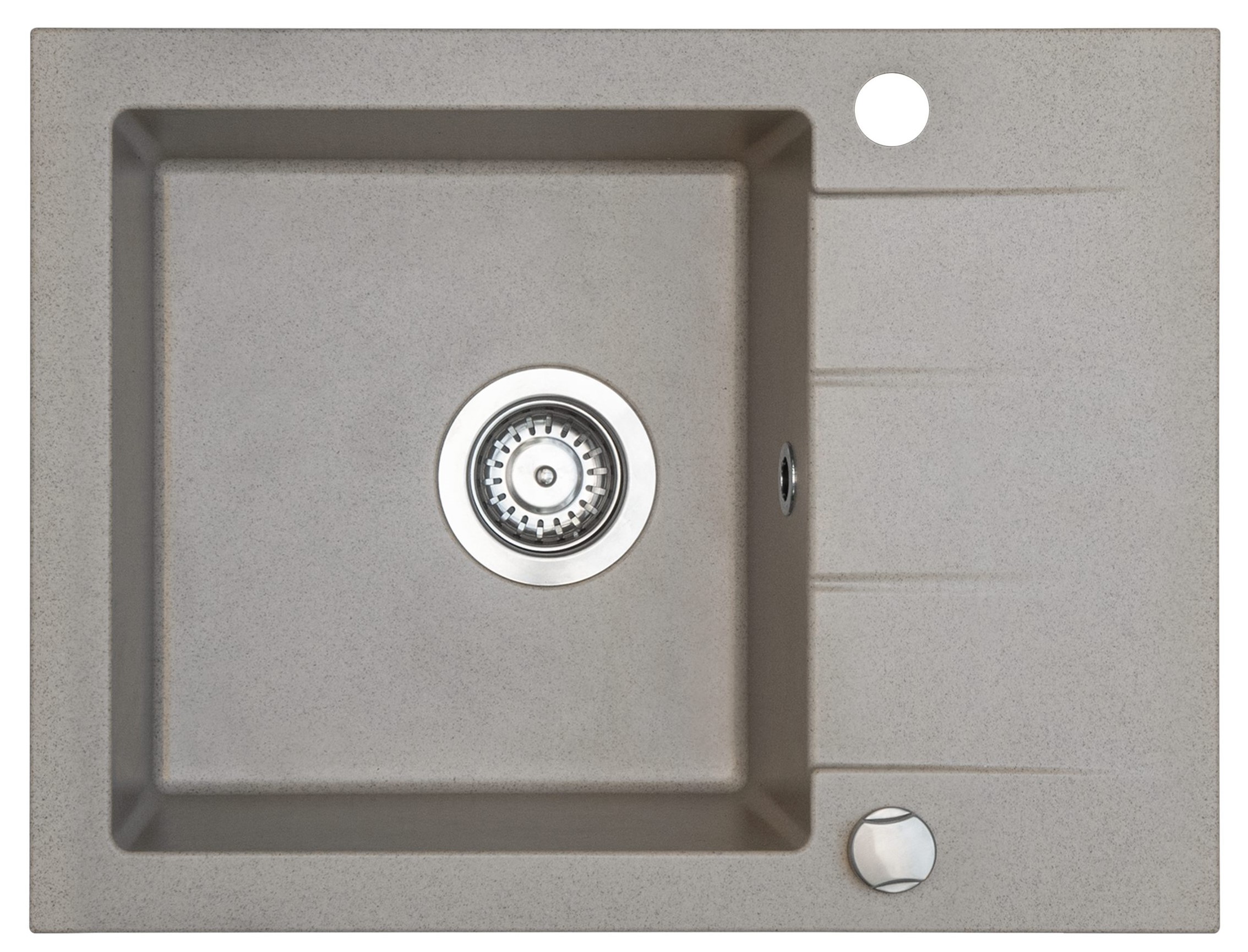 Darmowa Dostawa - Zlewozmywak granitowy 58x44 cm beżowy iceBerg Focus ZFS0711A