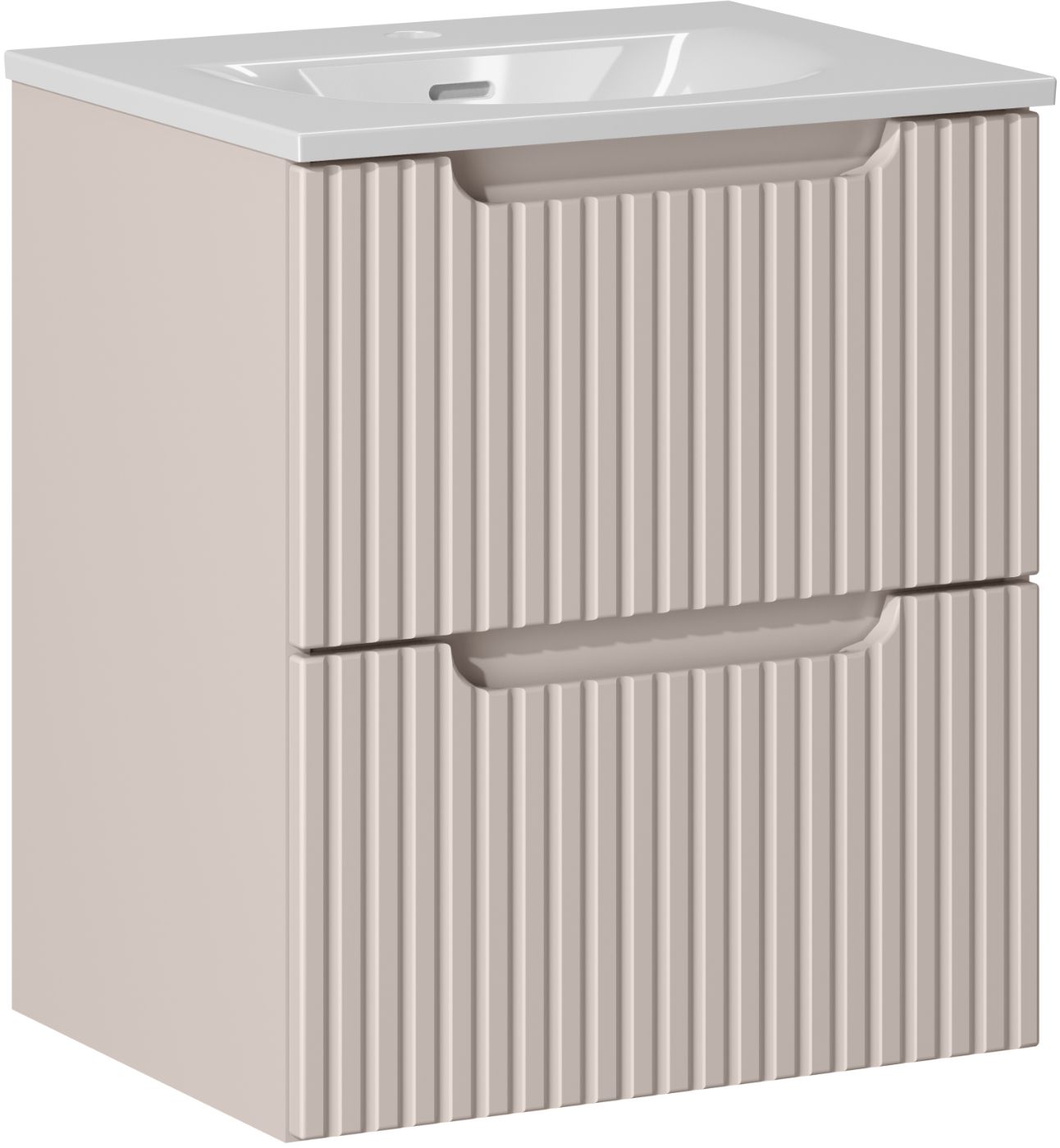 Darmowa Dostawa - Umywalka z szafką 50 cm beżową Comad Nova Cashmere SETNOC50CMSSKY3