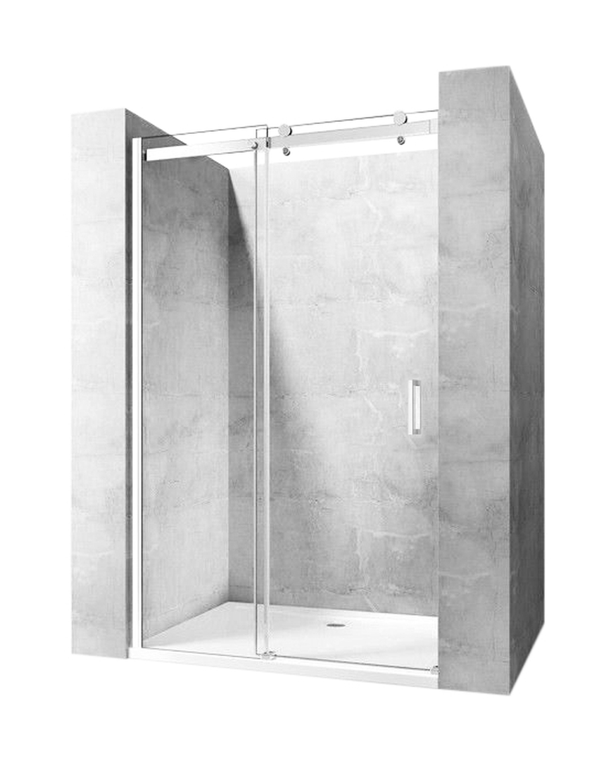 Darmowa Dostawa - Drzwi prysznicowe 140 cm rozsuwane do wnęki Rea Nixon-2 REAK5006