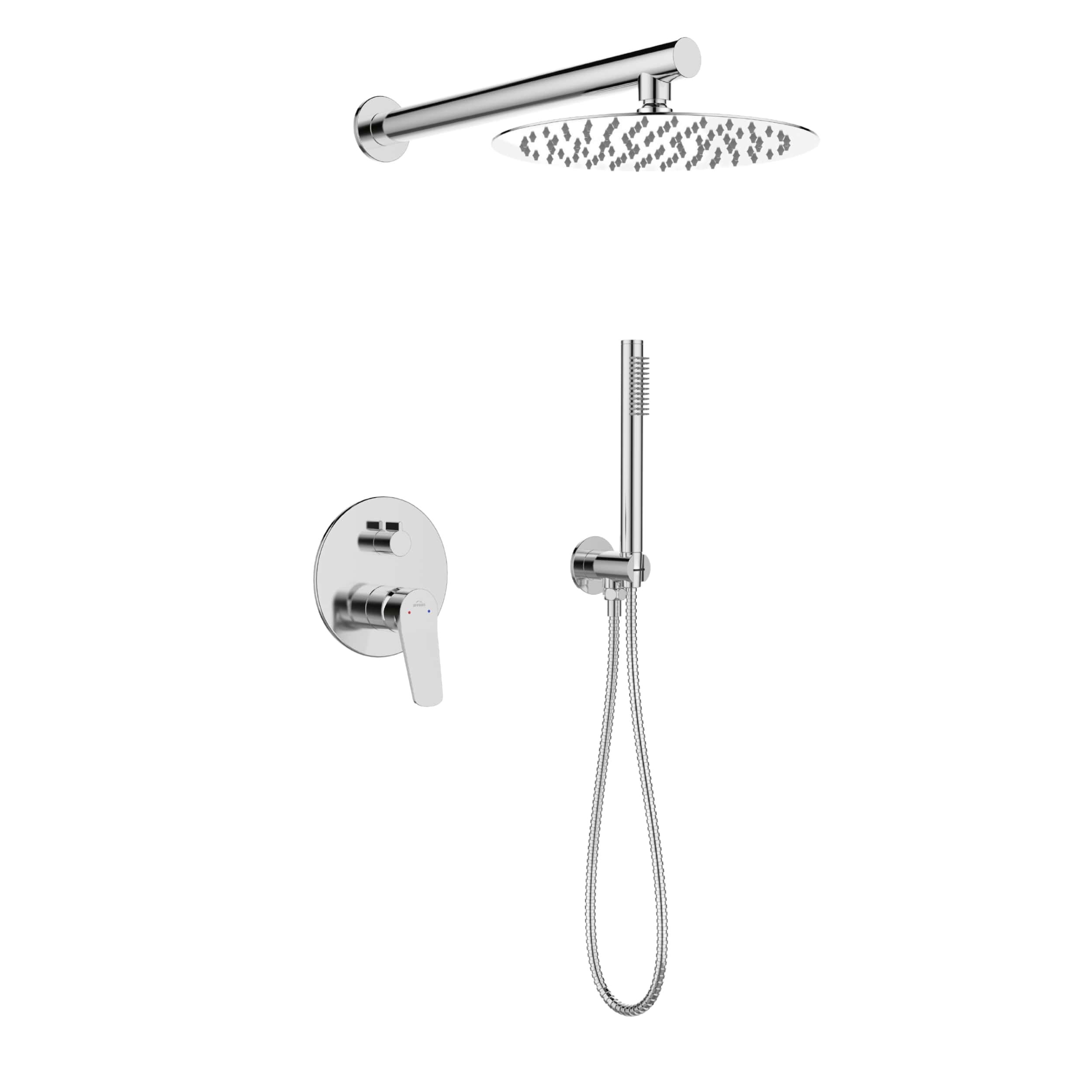 Darmowa Dostawa - Zestaw prysznicowy podtynkowy z deszczownicą chrom Invena Alonia BS70001