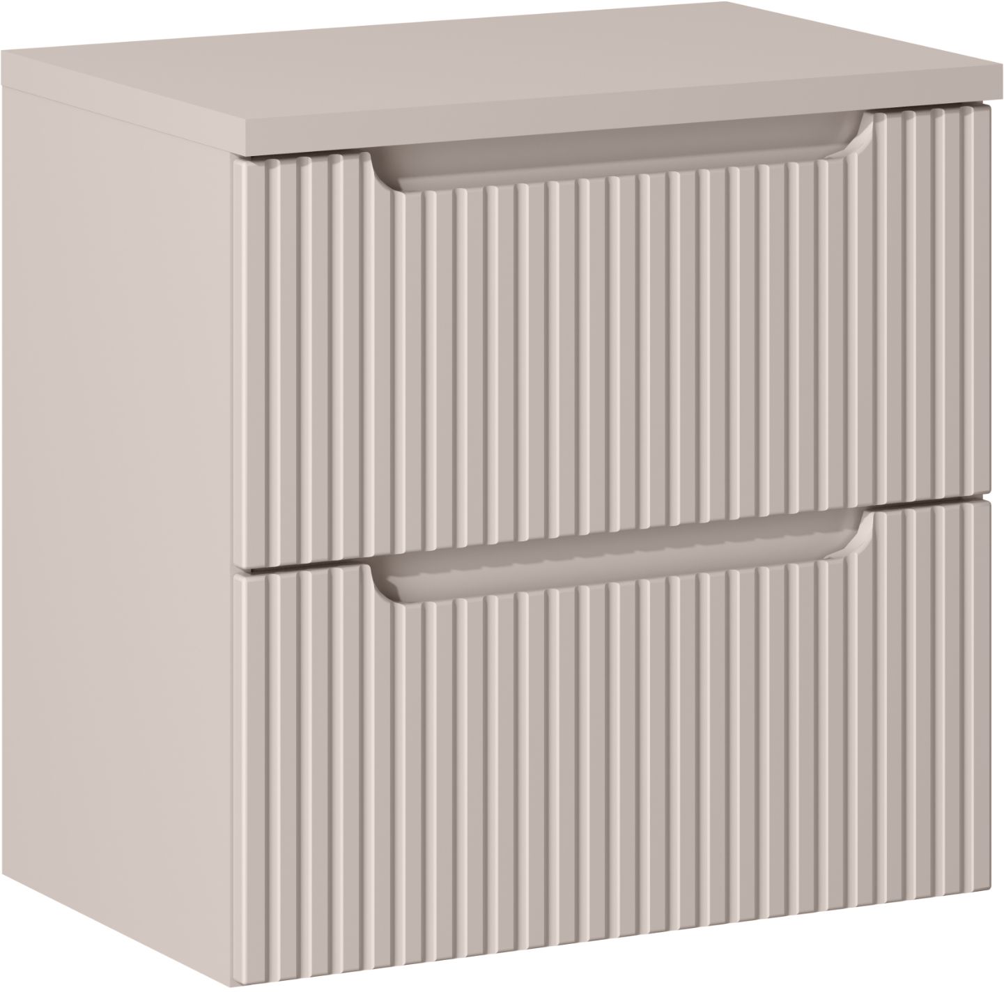 Darmowa Dostawa - Szafka z blatem 60x39x57 cm podumywalkowa wisząca beżowa Comad Nova Cashmere SETNOCBCASHMERE60CMS