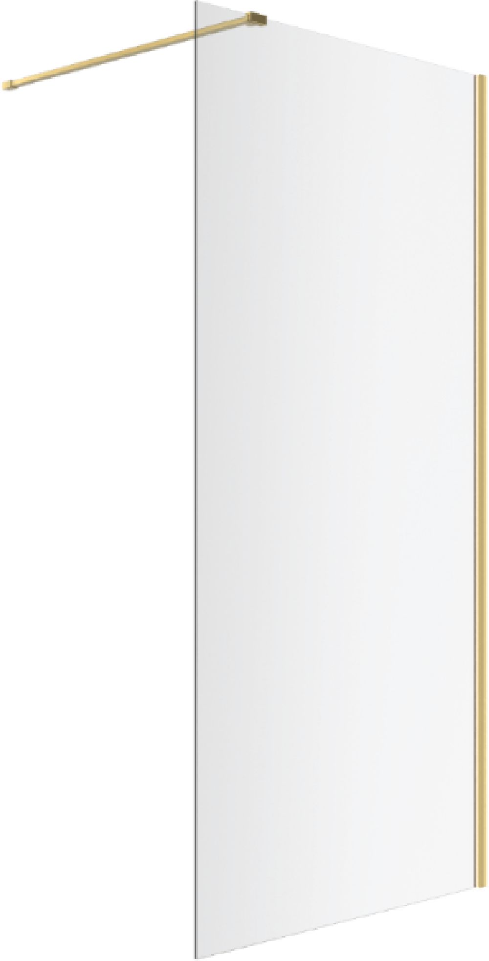 Darmowa Dostawa - Ścianka prysznicowa walk-in 110 cm złoty połysk/szkło przezroczyste Excellent Vidoq KAEX1506K1100GL