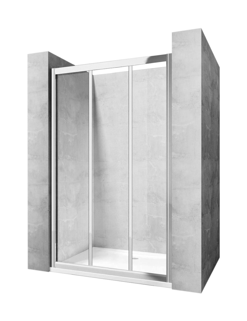 Darmowa Dostawa - Drzwi prysznicowe 130 cm rozsuwane do wnęki Rea Alex REAK0923
