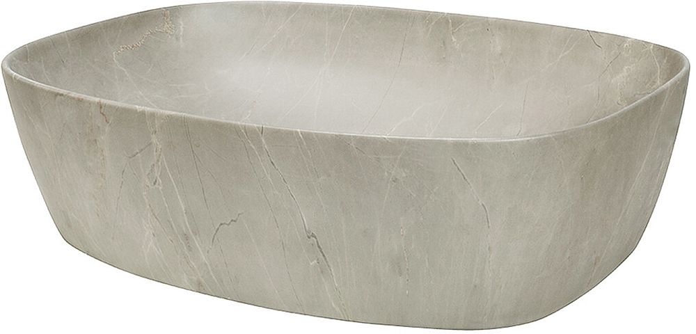 Darmowa Dostawa - Umywalka 50.5x39.5 cm owalna nablatowa brąz/beż Comad Anna UNANNAMY1