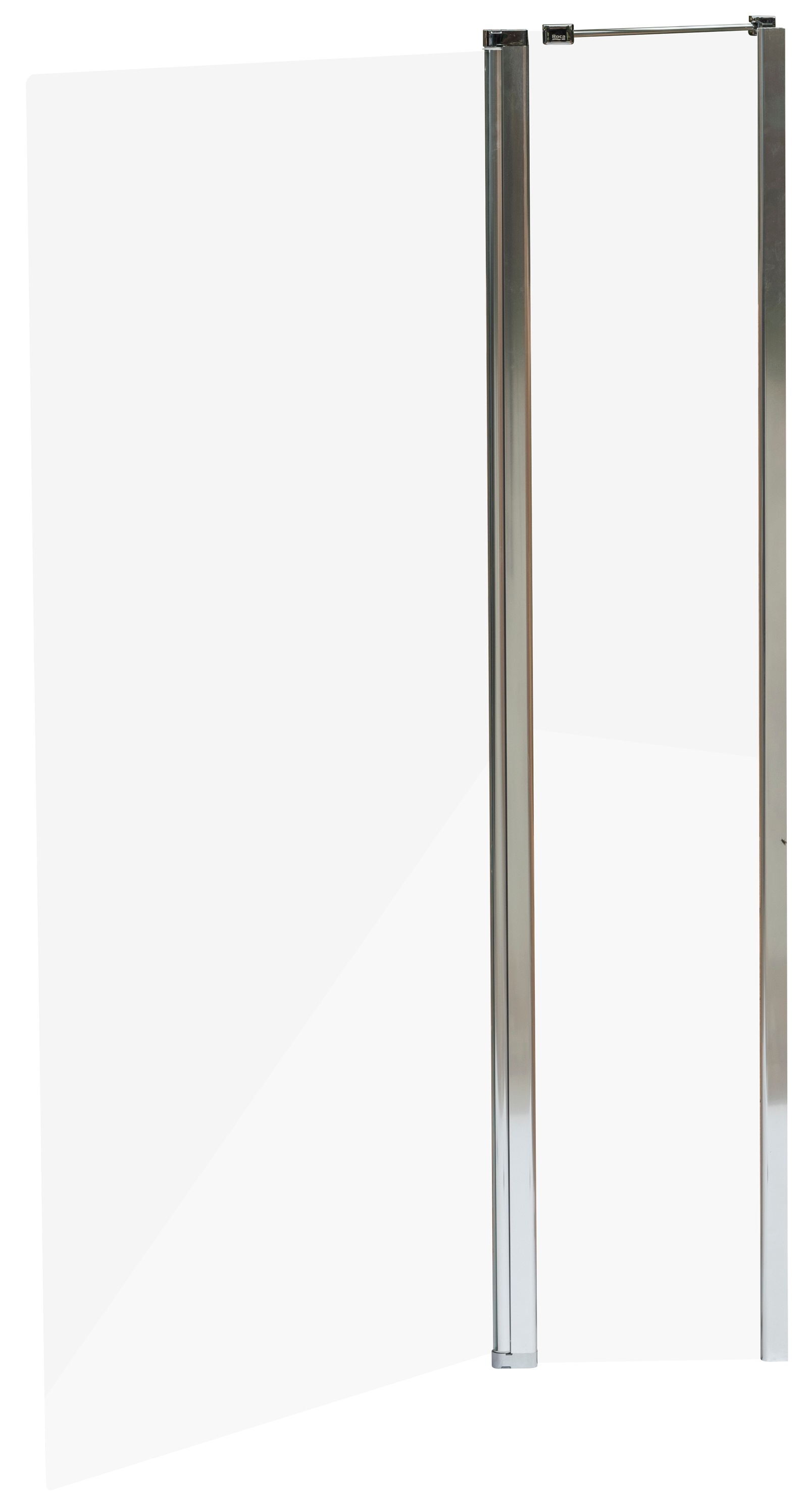 Darmowa Dostawa - Parawan nawannowy 100 cm 2-częściowy chrom połysk/szkło przezroczyste Roca Town-N AMP2210012M