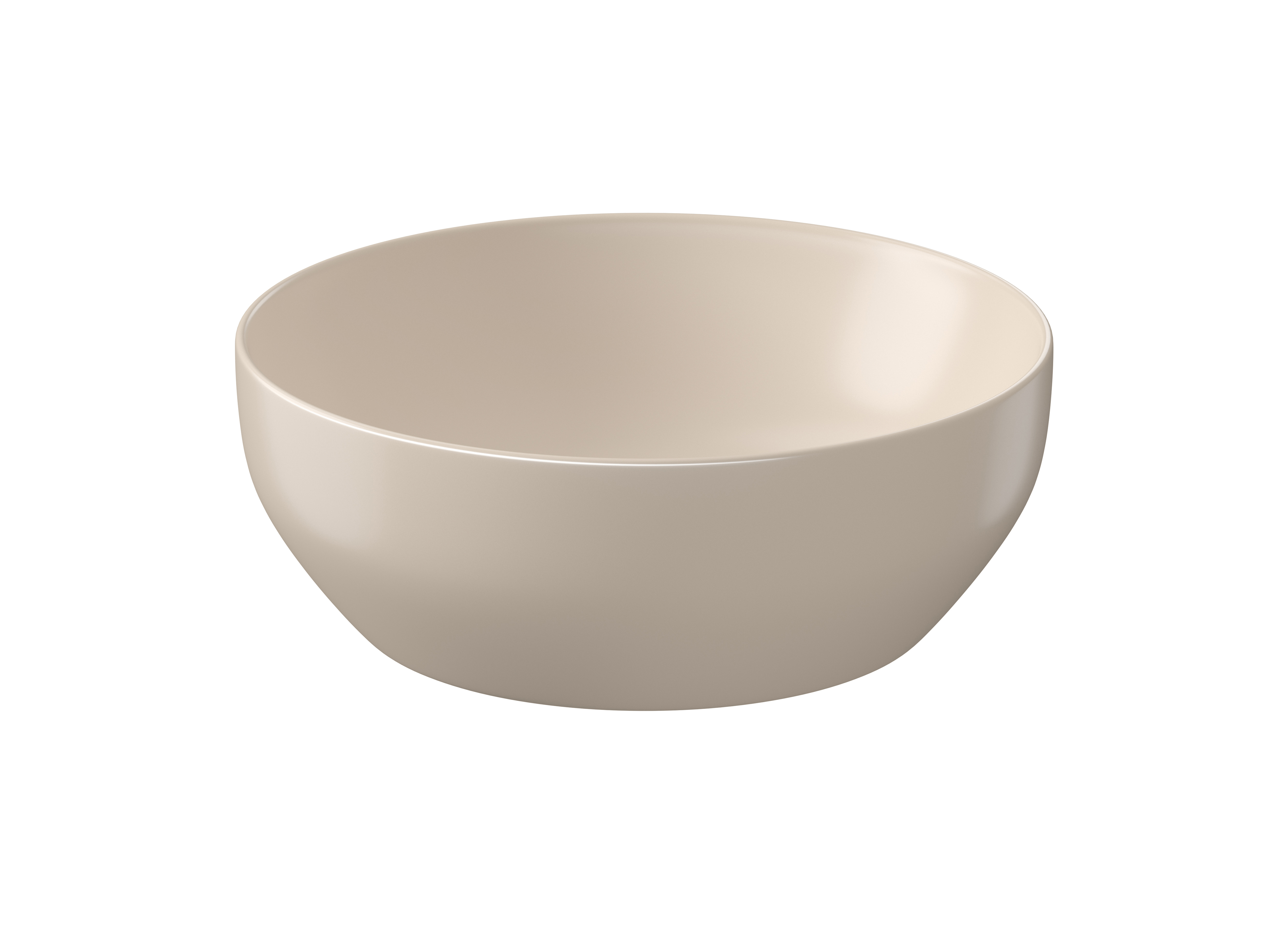 Darmowa Dostawa - Umywalka 40x40 cm okrągła nablatowa brąz/beż Cersanit Larga K677045