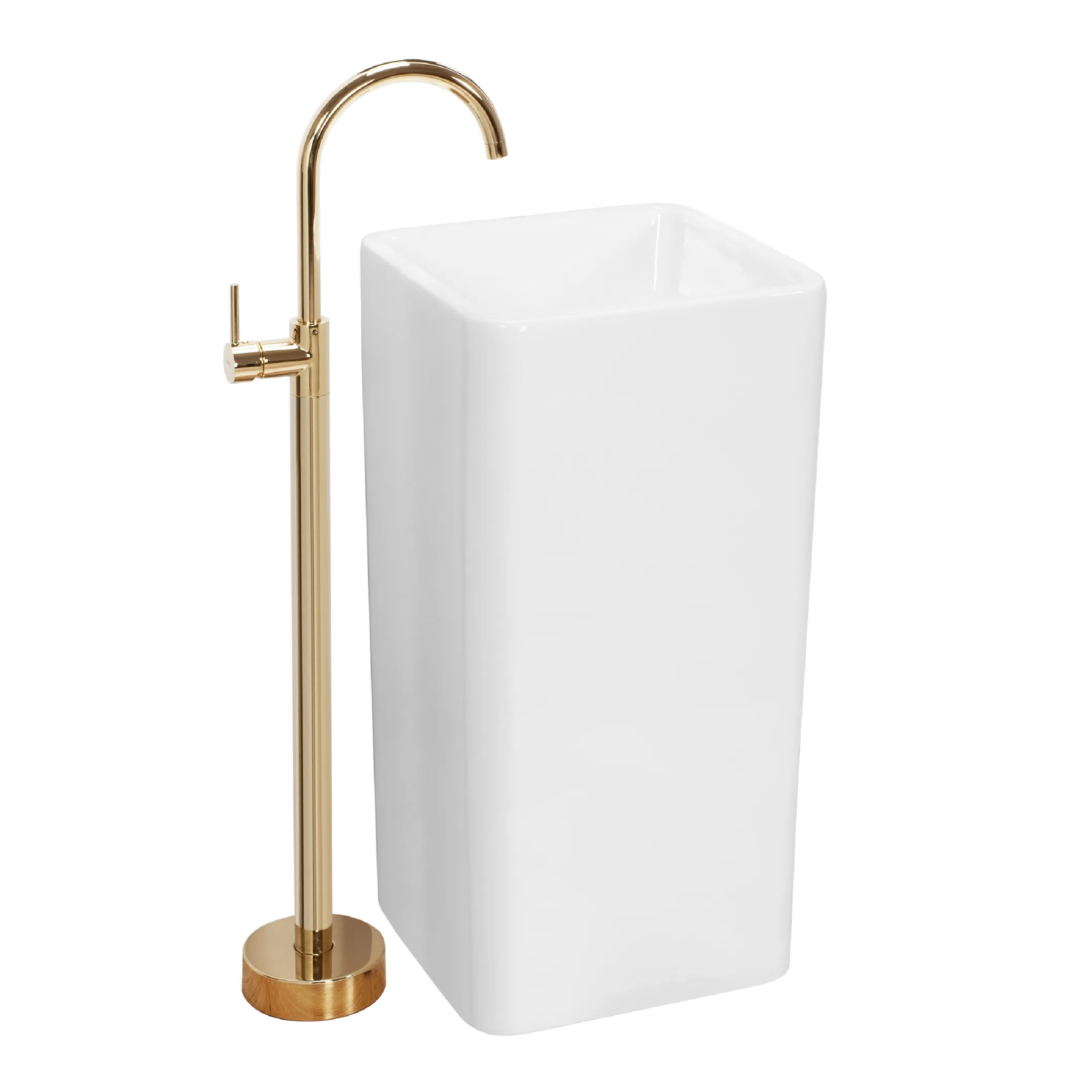 Darmowa Dostawa - Umywalka 40.5x40 cm kwadratowa biały Rea Holly REAU8005