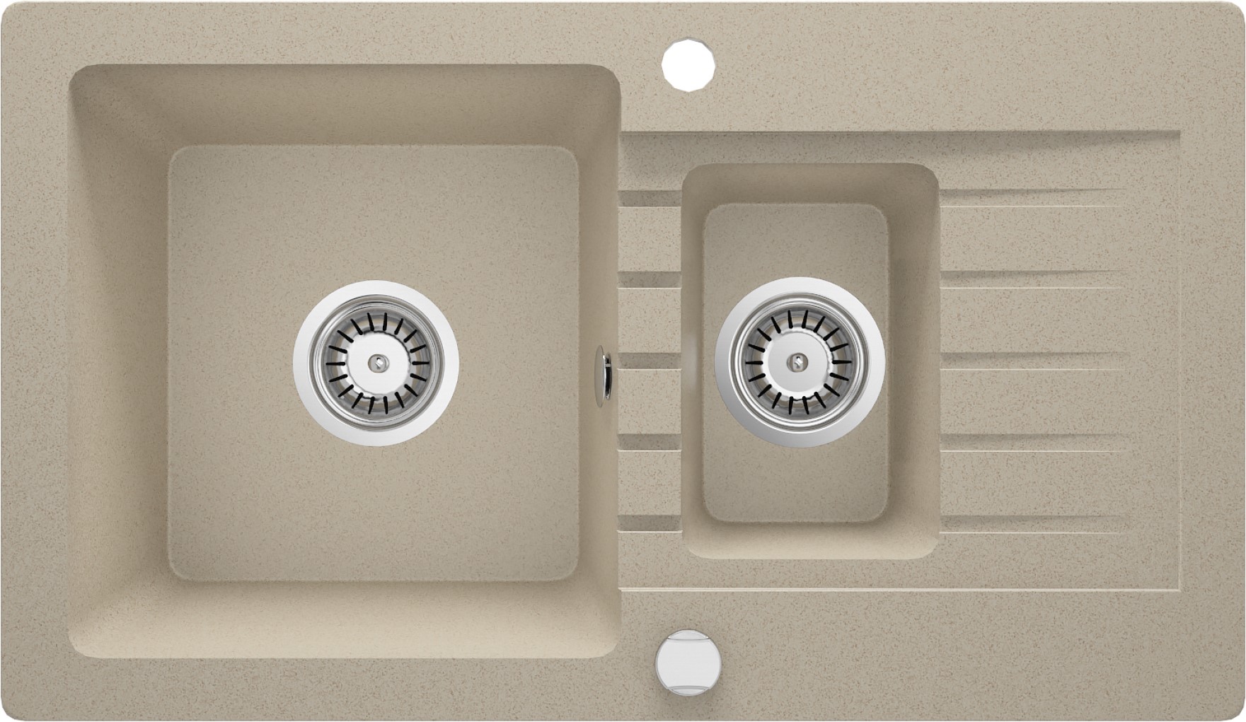 Darmowa Dostawa - Zlewozmywak granitowy 76x44 cm beżowy Deante Zorba ZQZ7513