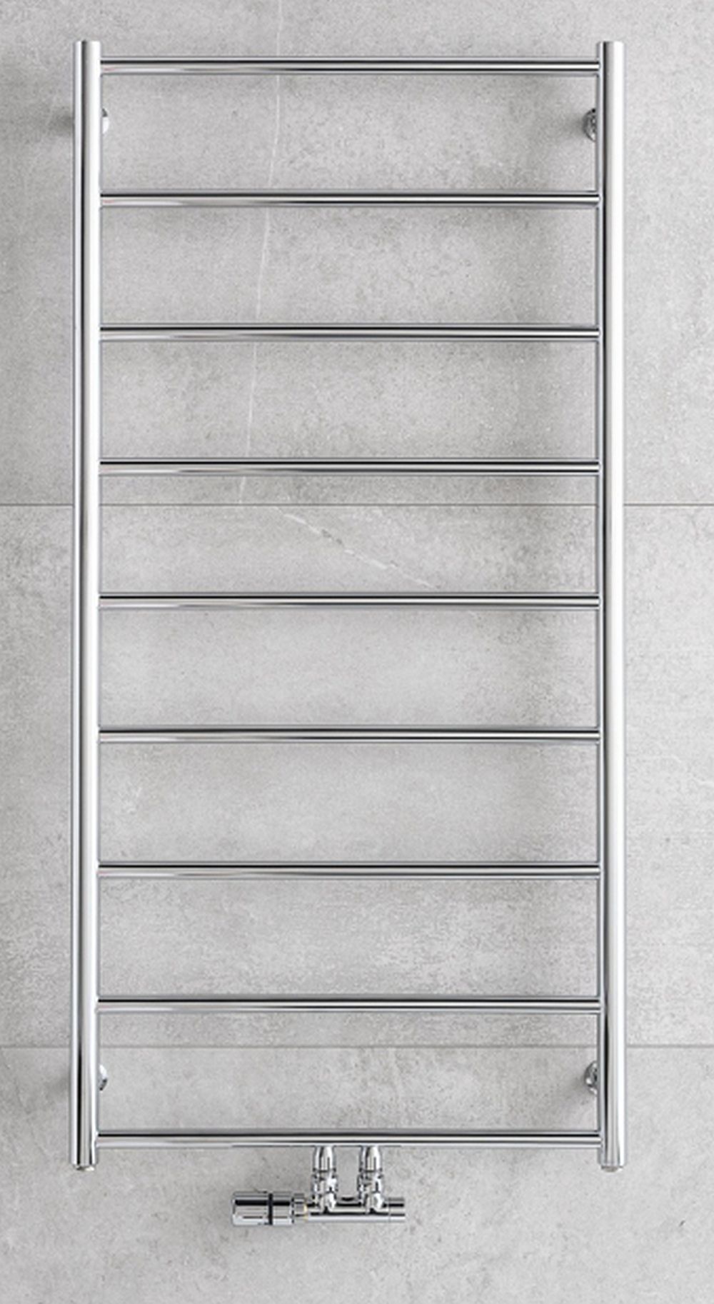 Darmowa Dostawa - Grzejnik łazienkowy drabinkowy 121x60 cm chrom P.M.H. Naas NS4CM