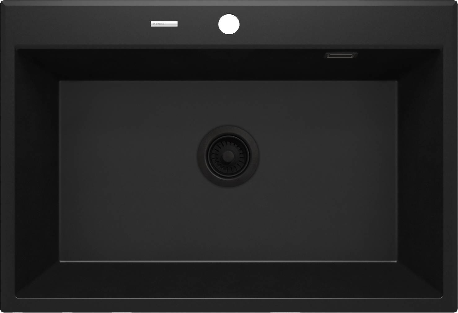 Darmowa Dostawa - Zlewozmywak granitowy 70x52 cm czarny Deante Eridan ZQEN103