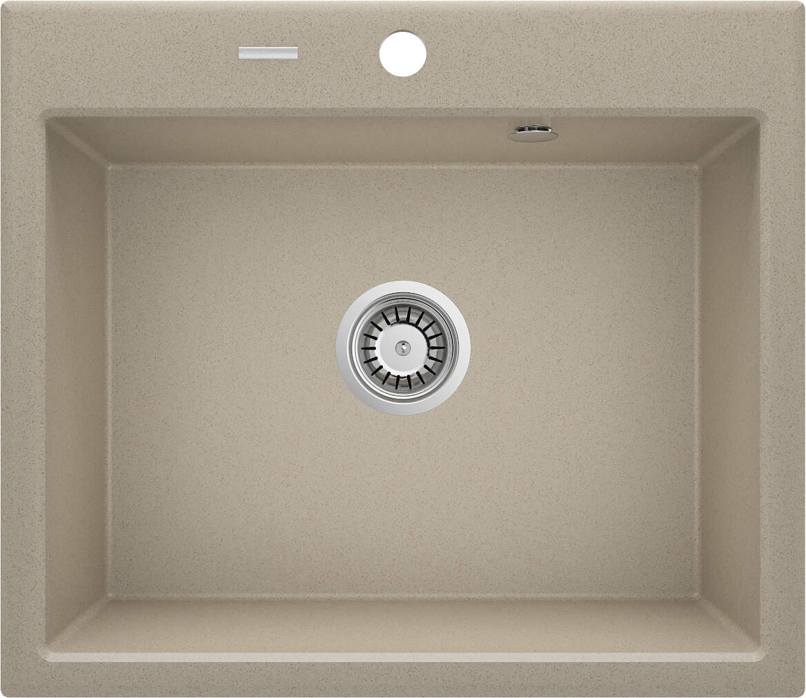 Darmowa Dostawa - Zlewozmywak granitowy 60x52 cm beżowy Deante Andante ZQN7103