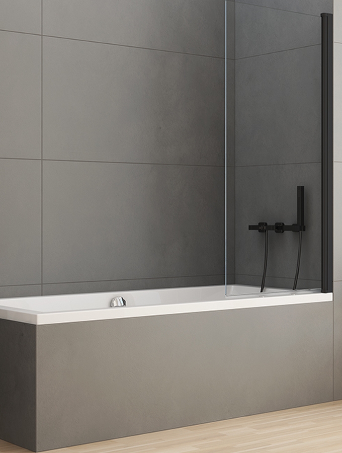 Darmowa Dostawa - Parawan nawannowy jednoczęściowy New Trendy New Soleo Black P0068