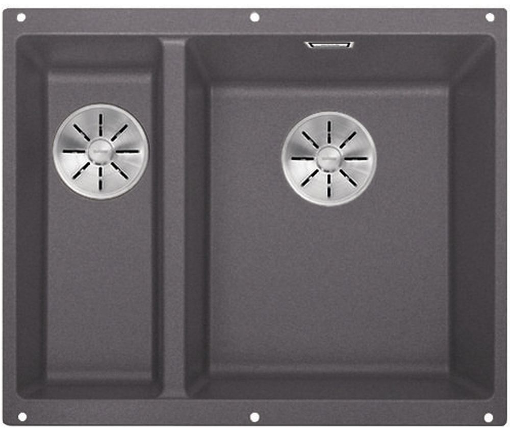 Darmowa Dostawa - Zlewozmywak granitowy 52.5x40 cm szary/grafitowy/onyx Blanco Subline 340/160-U 523559