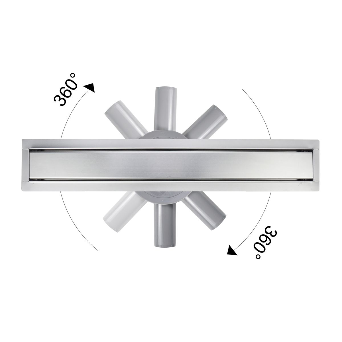 Darmowa Dostawa - Odpływ prysznicowy 60 cm stal Hagser Iris HGR10000030