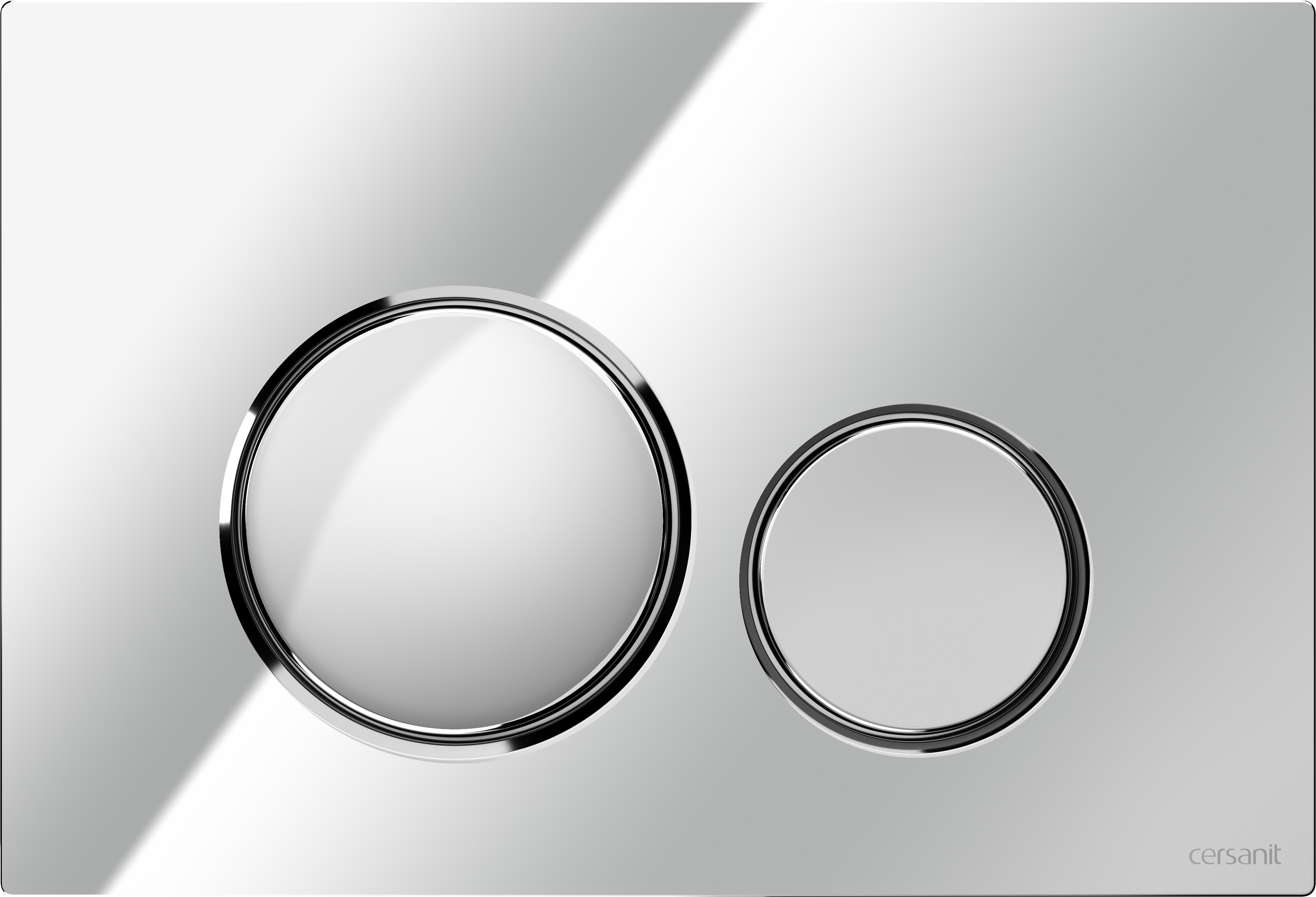 Darmowa Dostawa - Przycisk spłukujący do wc chrom błyszczący Cersanit Luna K97449