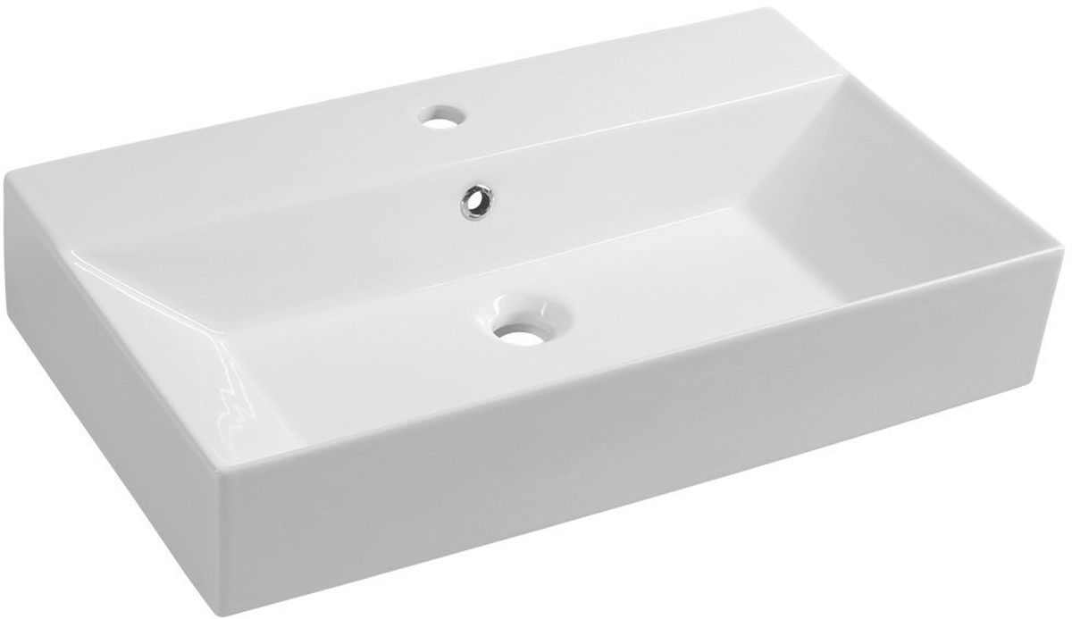Darmowa Dostawa - Umywalka 70x42 cm prostokątna ścienna-nablatowa biała Isvea Sistema 10SF50070