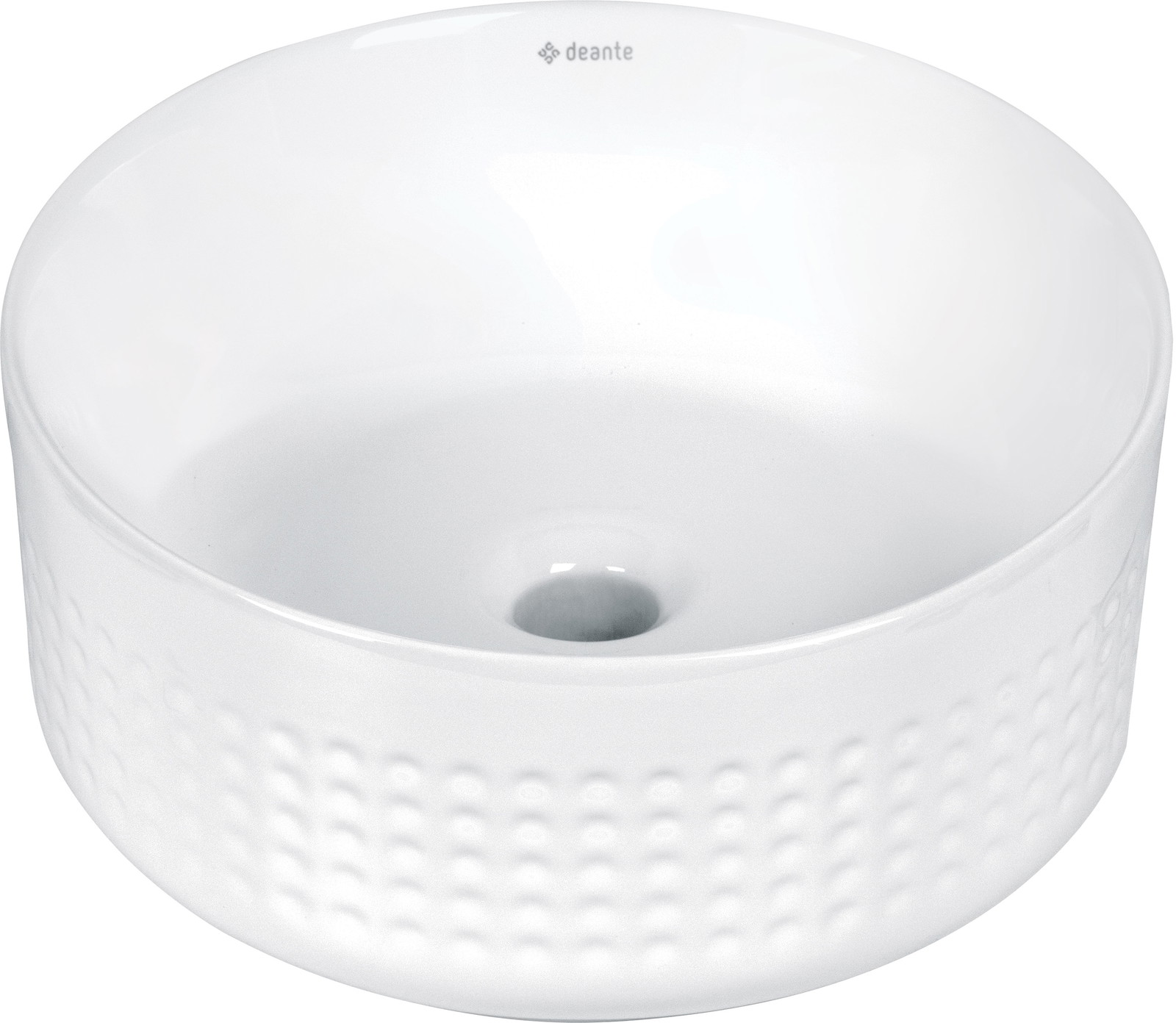 Darmowa Dostawa - Umywalka 36x36 cm okrągła nablatowa biała Deante Silia Hexa CDX6U3S