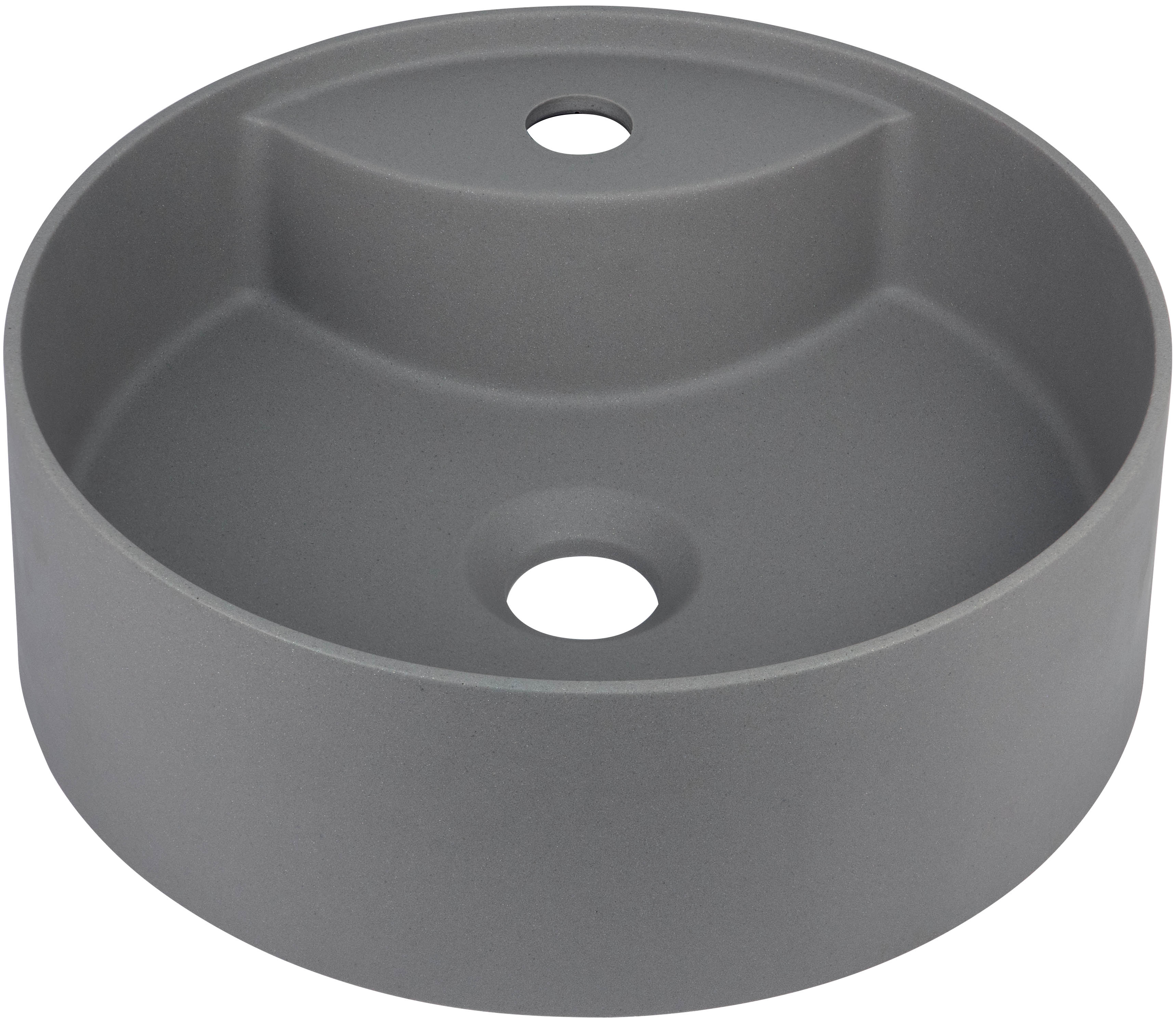 Darmowa Dostawa - Umywalka 36x36 cm okrągła nablatowa antracyt Deante Silia CQSTU4B