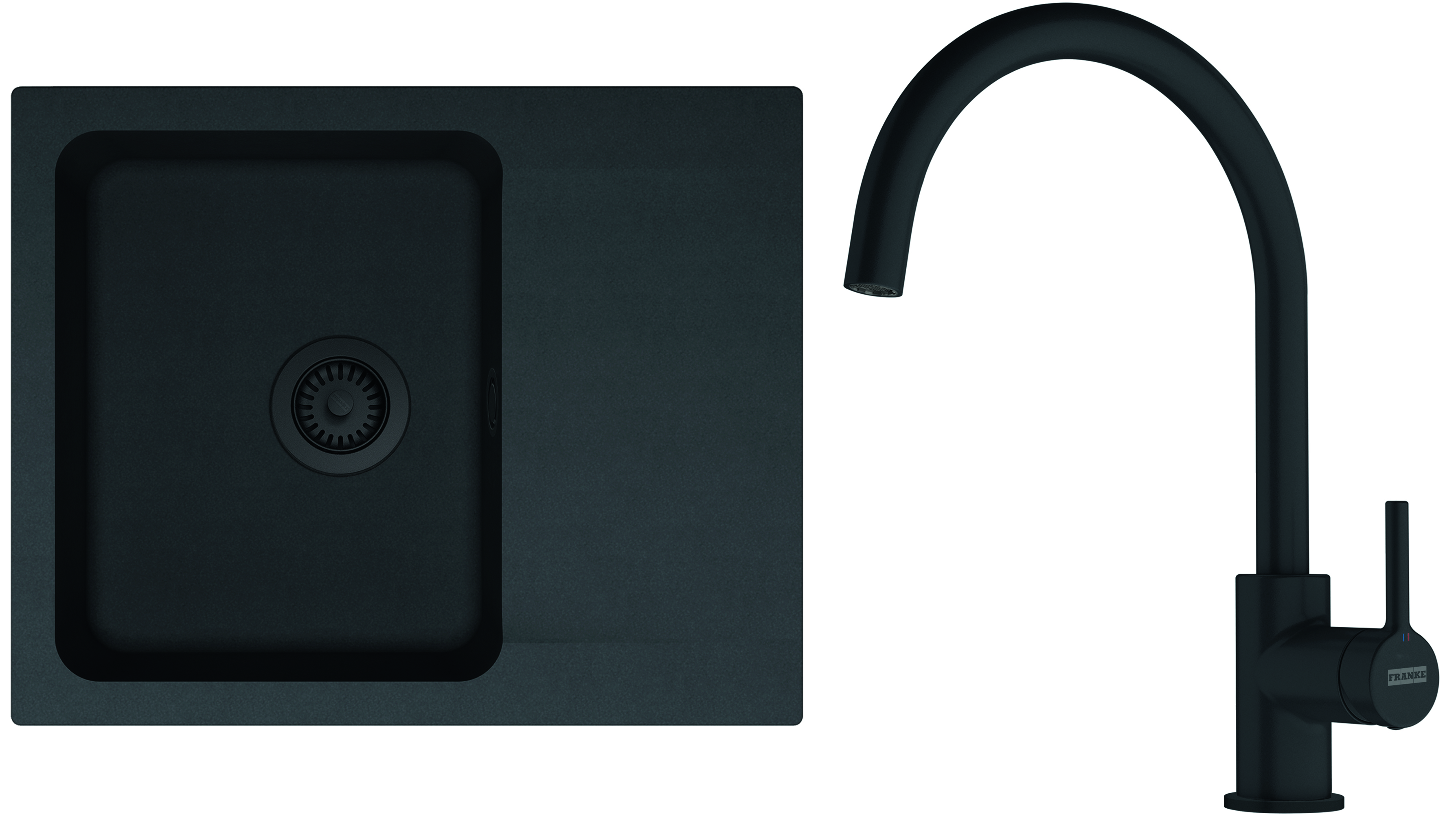 Darmowa Dostawa - Zlewozmywak z baterią czarny/czarny Franke Orion 1430733330