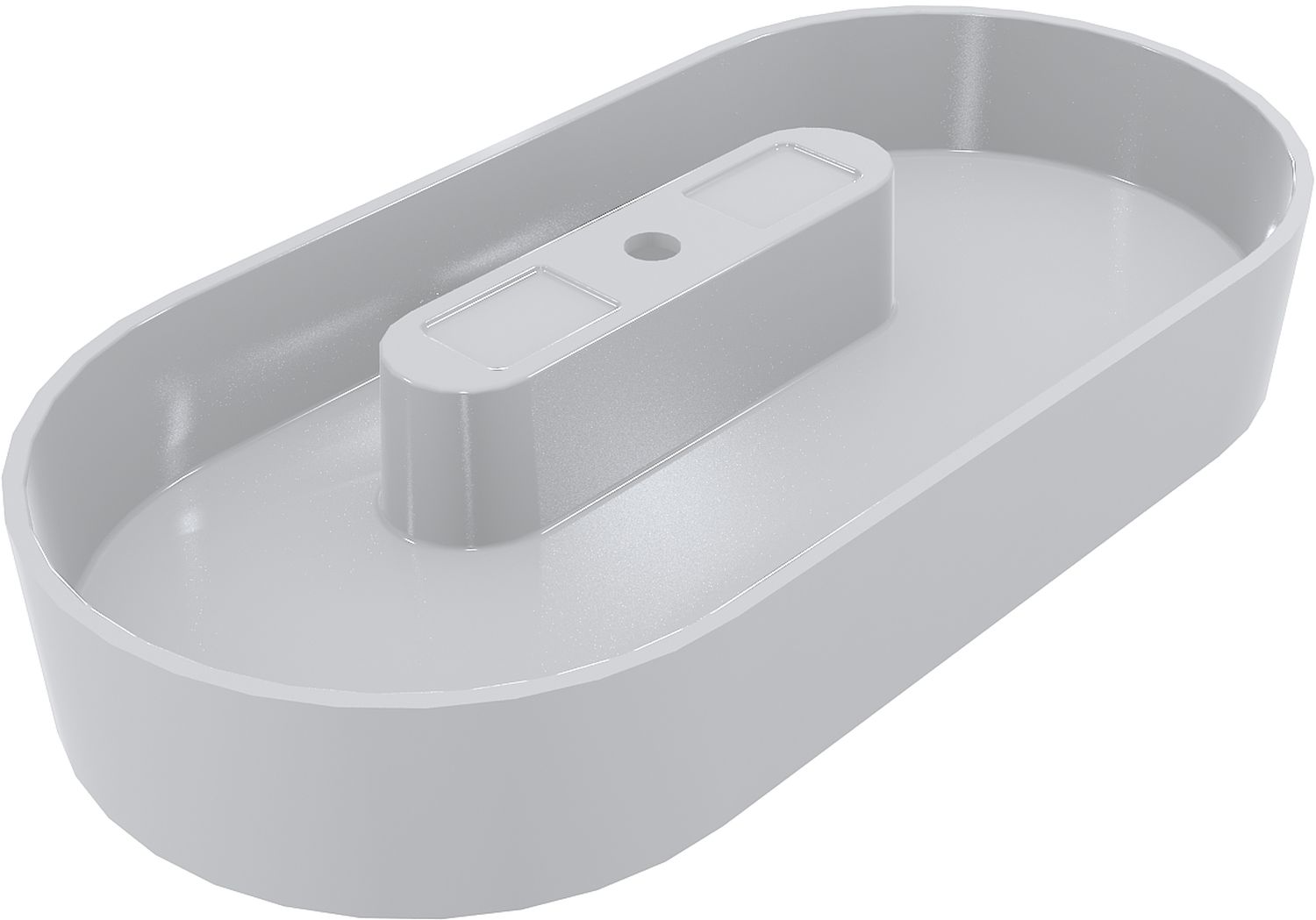 Darmowa Dostawa - Umywalka 90x44 cm owalna nablatowa biała Miraggio Cyprus 0000510