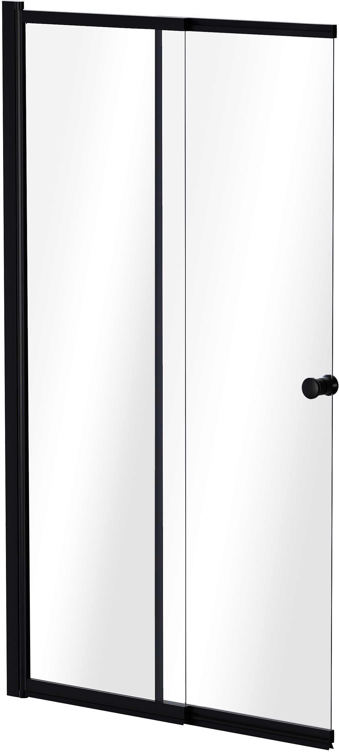 Darmowa Dostawa - Parawan nawannowy dwuczęściowy Besco Easy Slide Black PESB2S