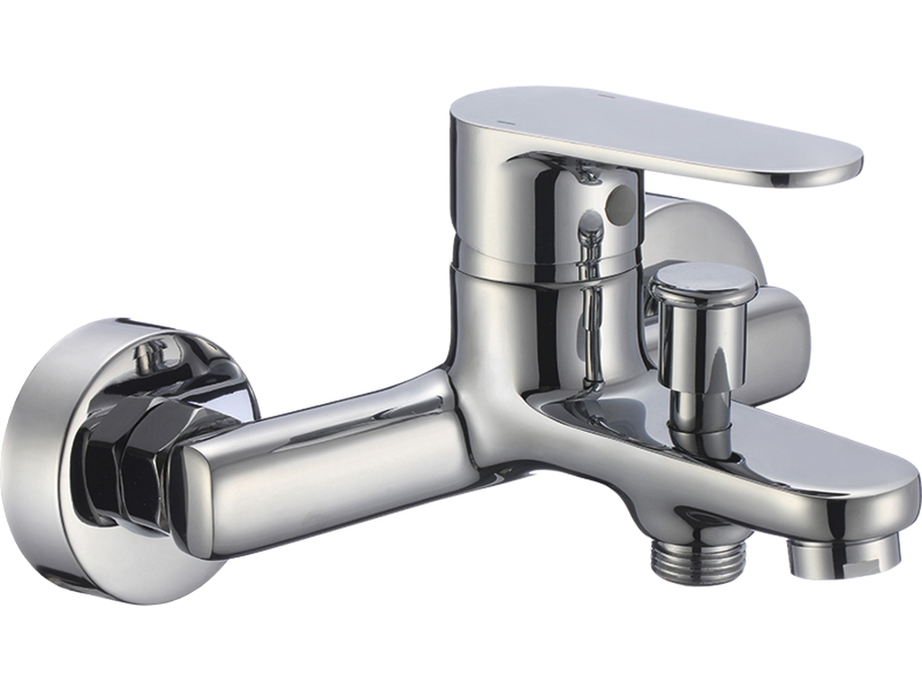 Darmowa Dostawa - Bateria wannowo-prysznicowa ścienna chrom Kuchinox Pana BKN010D