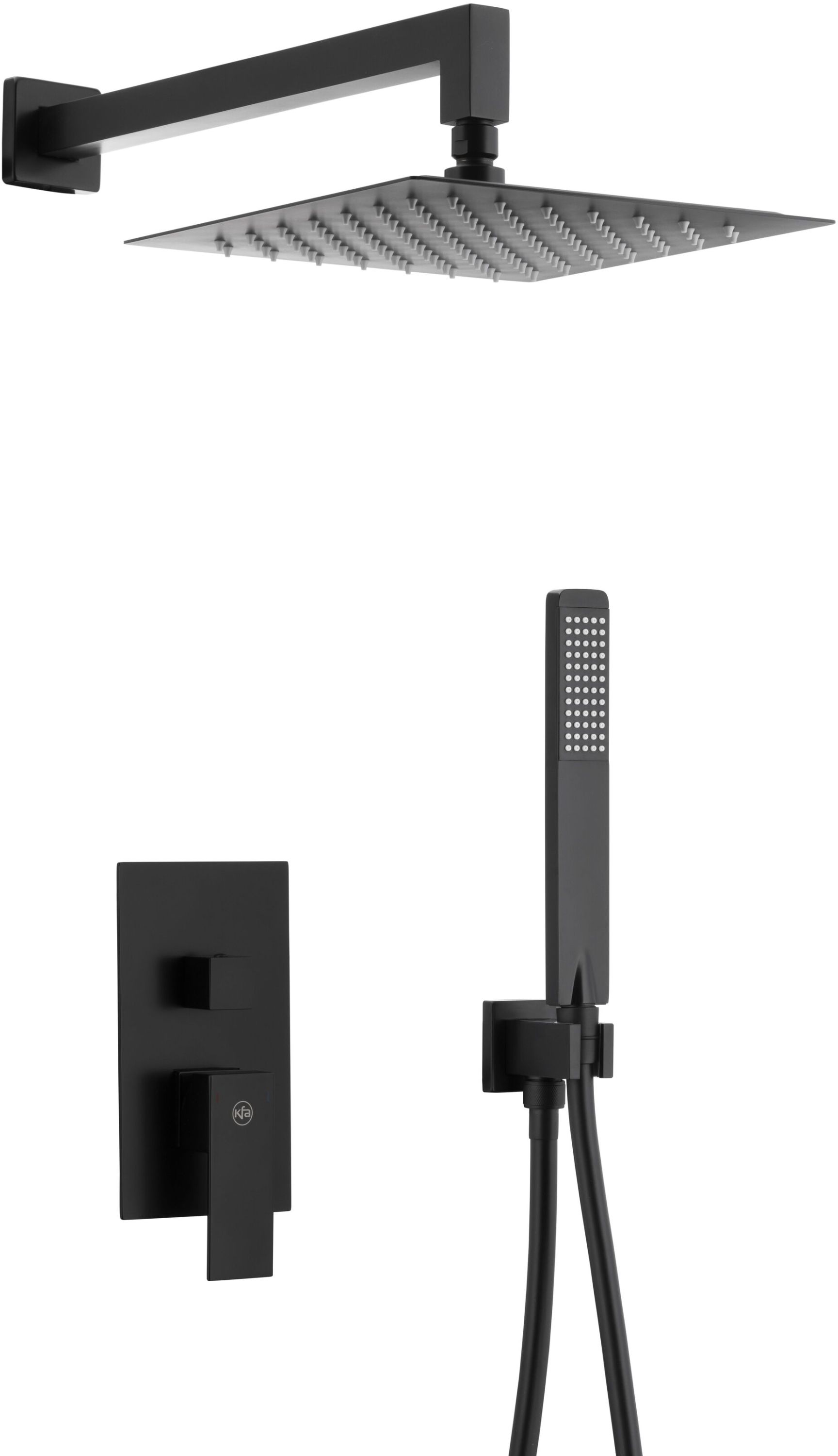 Darmowa Dostawa - Zestaw prysznicowy podtynkowy czarny KFA Armatura Logon 513950181