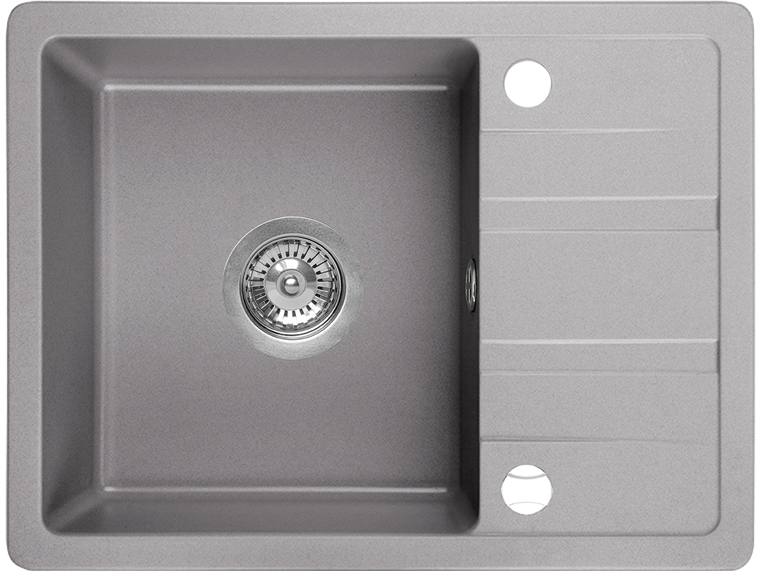 Darmowa Dostawa - Zlewozmywak granitowy 58x44 cm szary/grafitowy/onyx Laveo Stella SBY513T