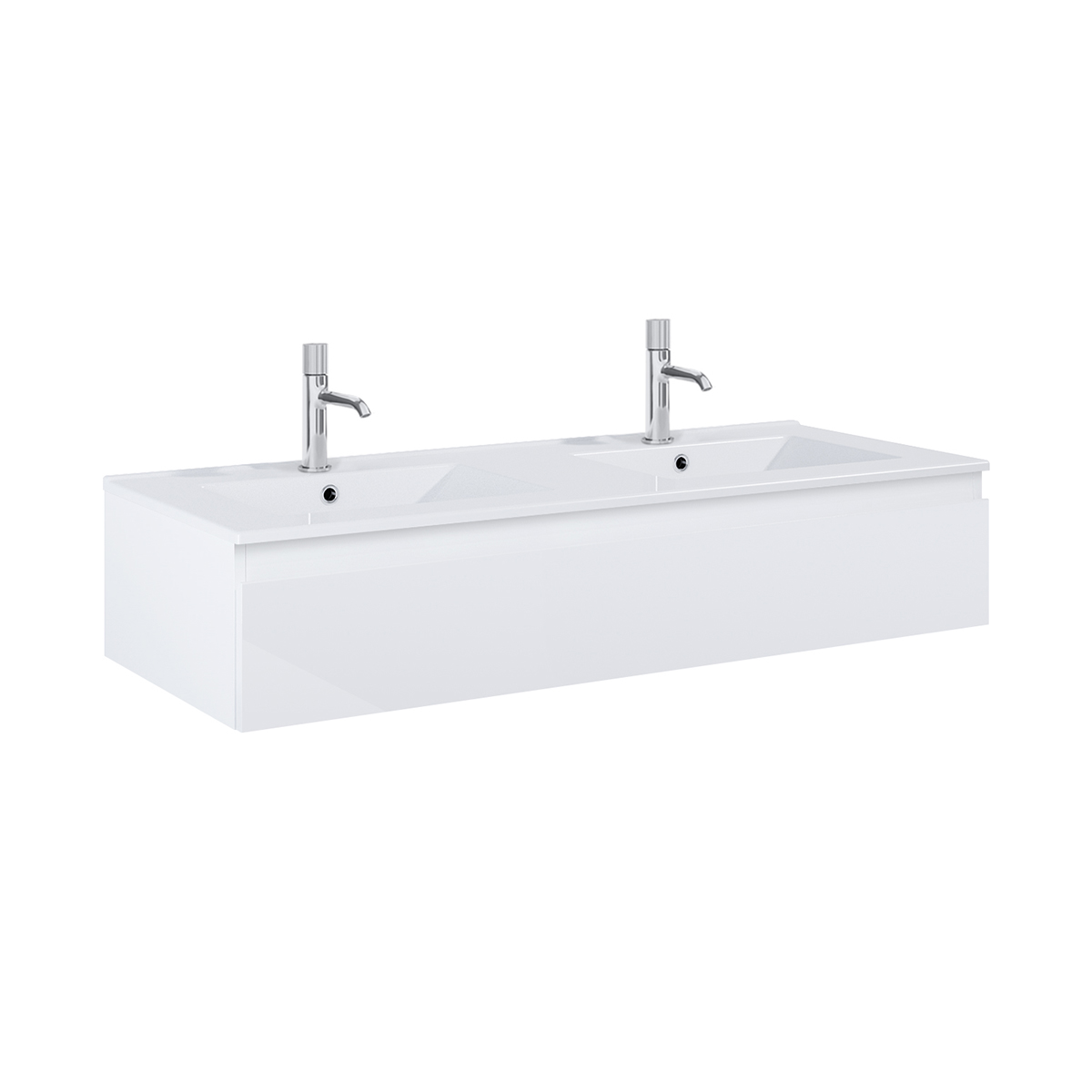 Darmowa Dostawa - Umywalka z szafką 120 cm białą Oltens Vernal 68010000