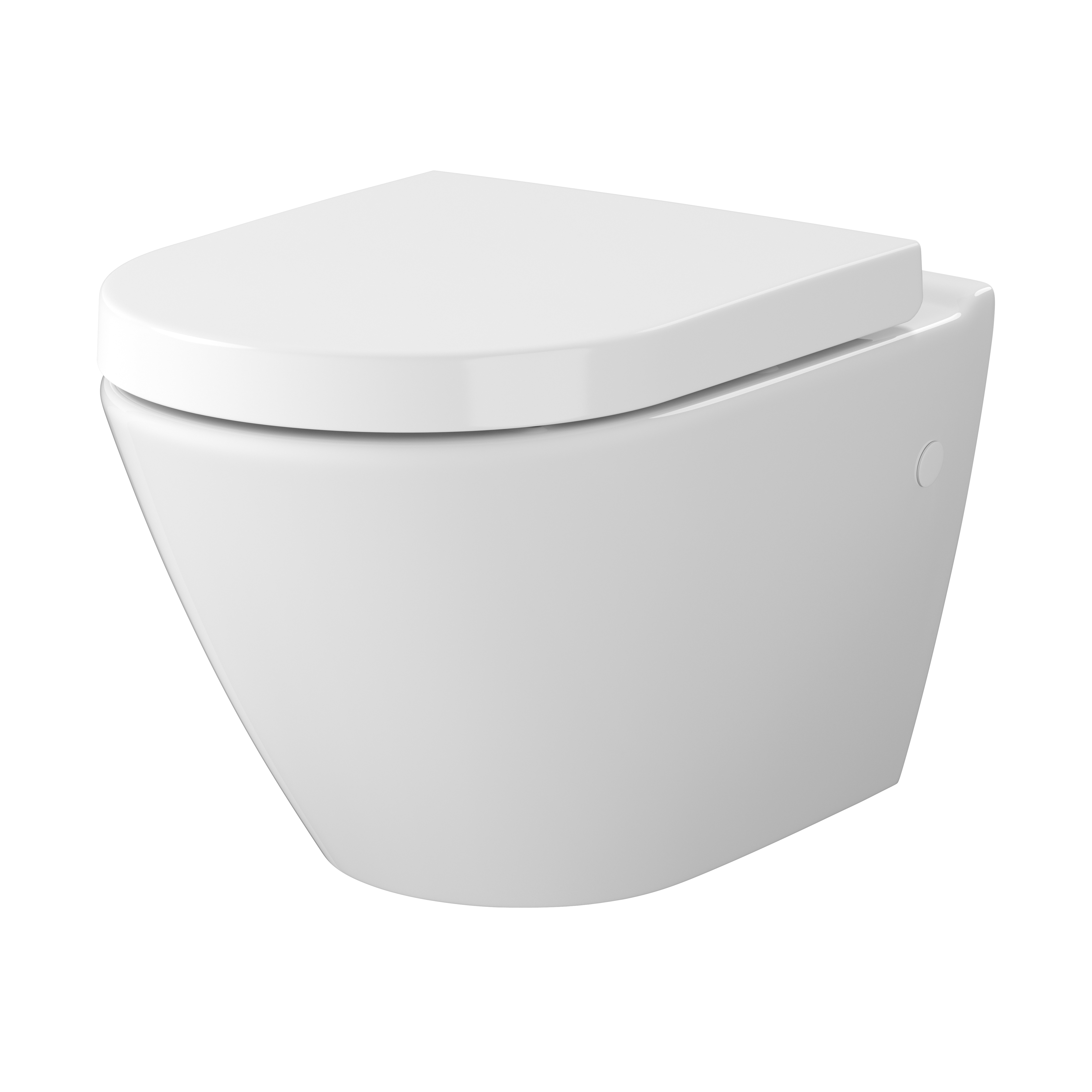 Darmowa Dostawa - Miska WC z deską wolnoopadającą wisząca bez kołnierza biały połysk Mito Mesto Oval S701791