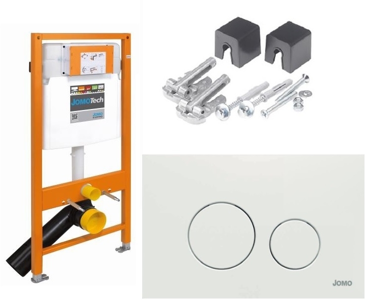 Darmowa Dostawa - Stelaż podtynkowy z przyciskiem spłukującym do miski wc wiszącej Werit JOMOTech 103000000079