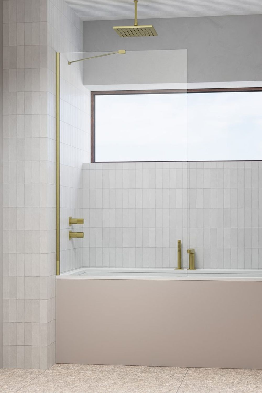 Darmowa Dostawa - Parawan nawannowy jednoczęściowy Radaway Modo New Brushed Gold PNJ II 100060809901