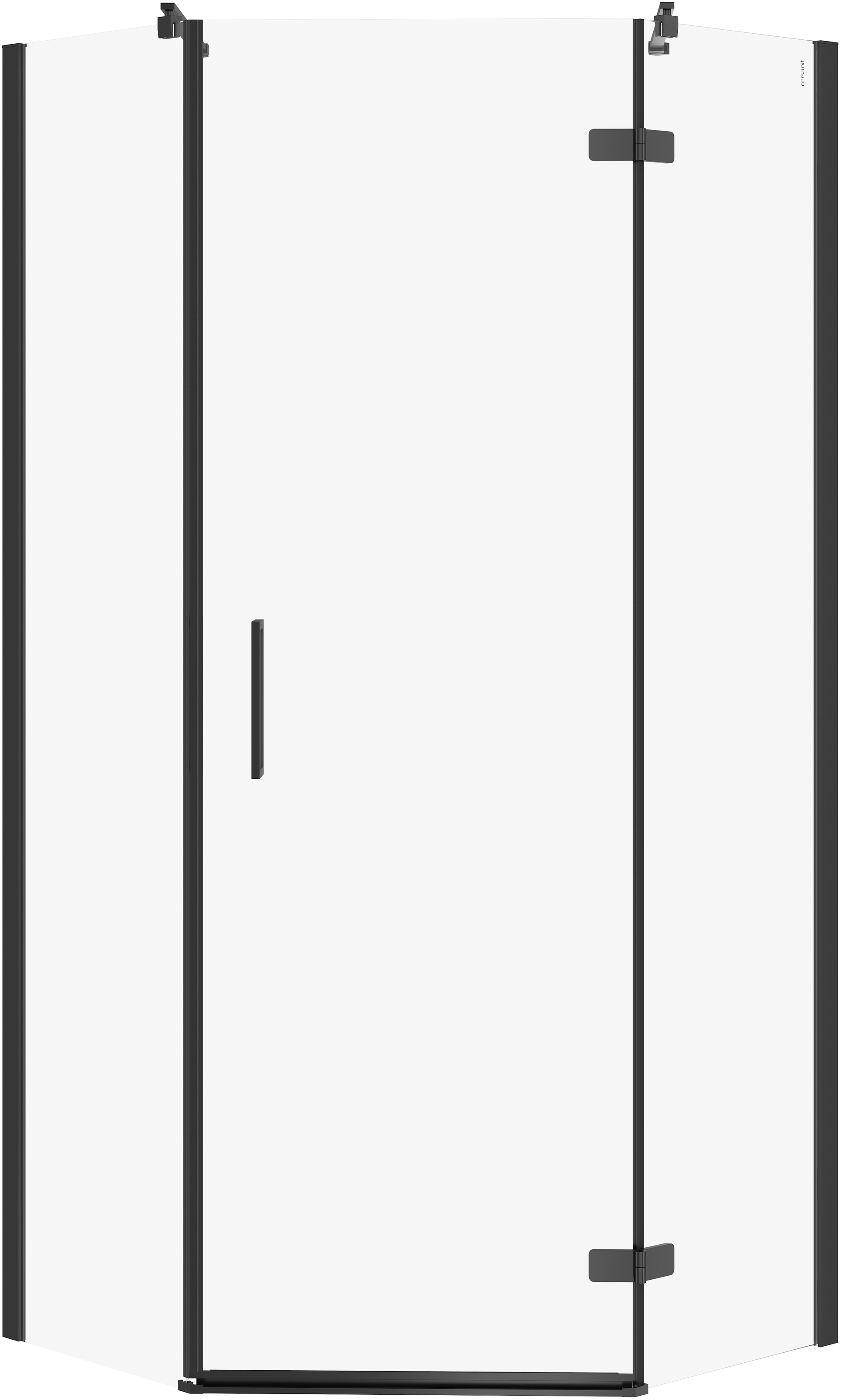 Darmowa Dostawa - Kabina prysznicowa 90x90 cm czarny mat/szkło przezroczyste Cersanit City S584082