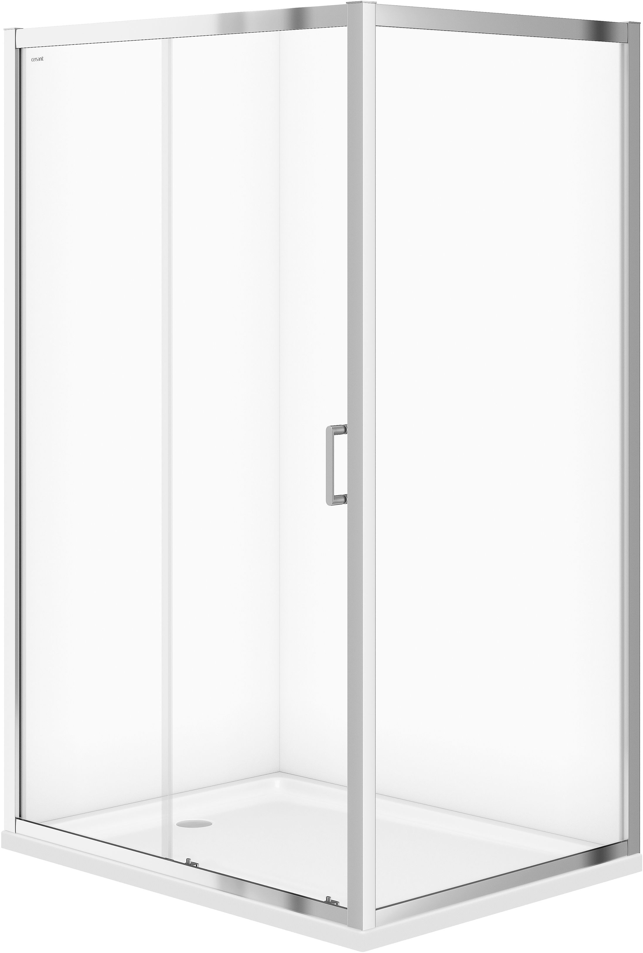 Darmowa Dostawa - Kabina prysznicowa 120x90 cm prostokątna chrom połysk/szkło przezroczyste Cersanit Arteco S157012